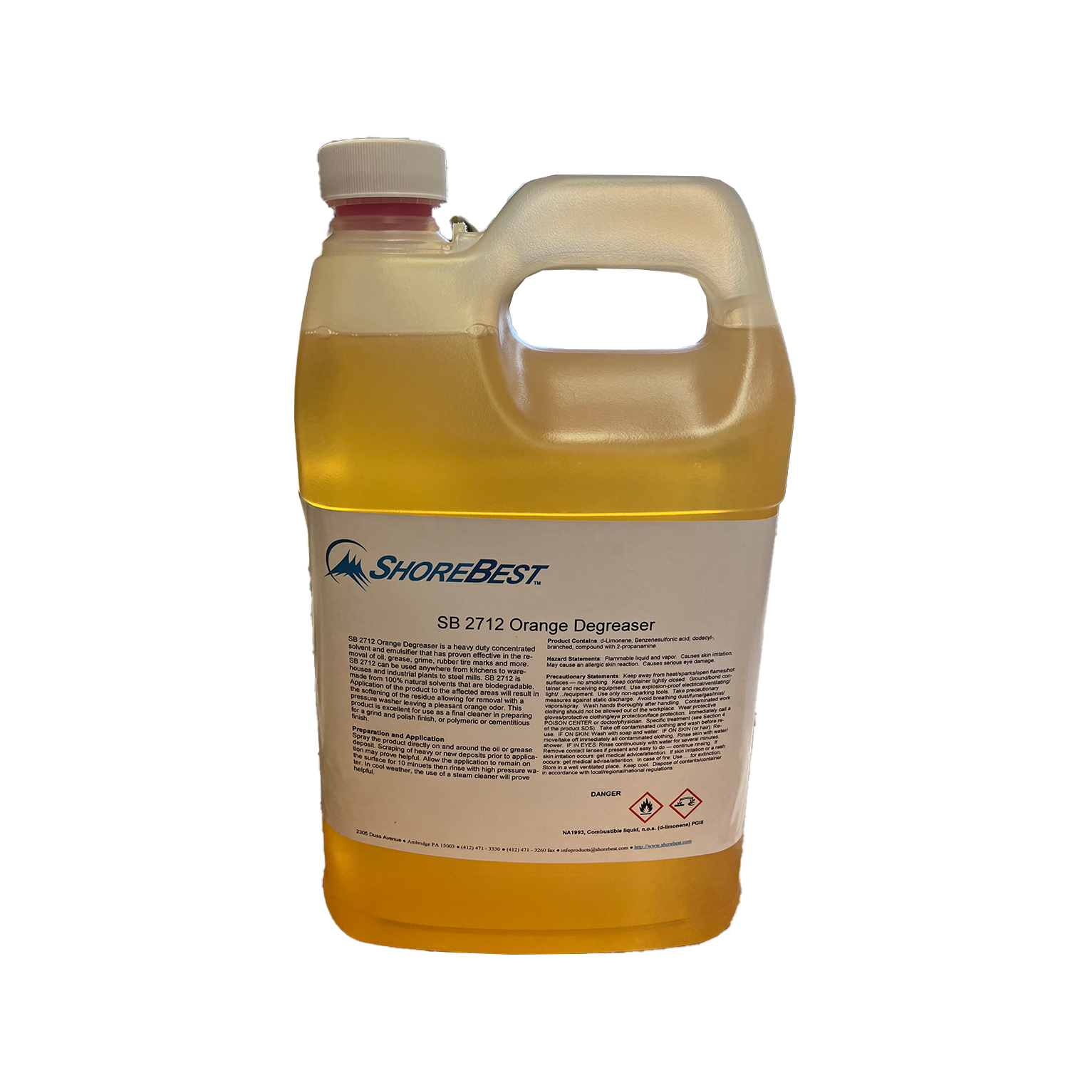 ShoreBest SB 2712 Orange Degreaser • 1 gal.