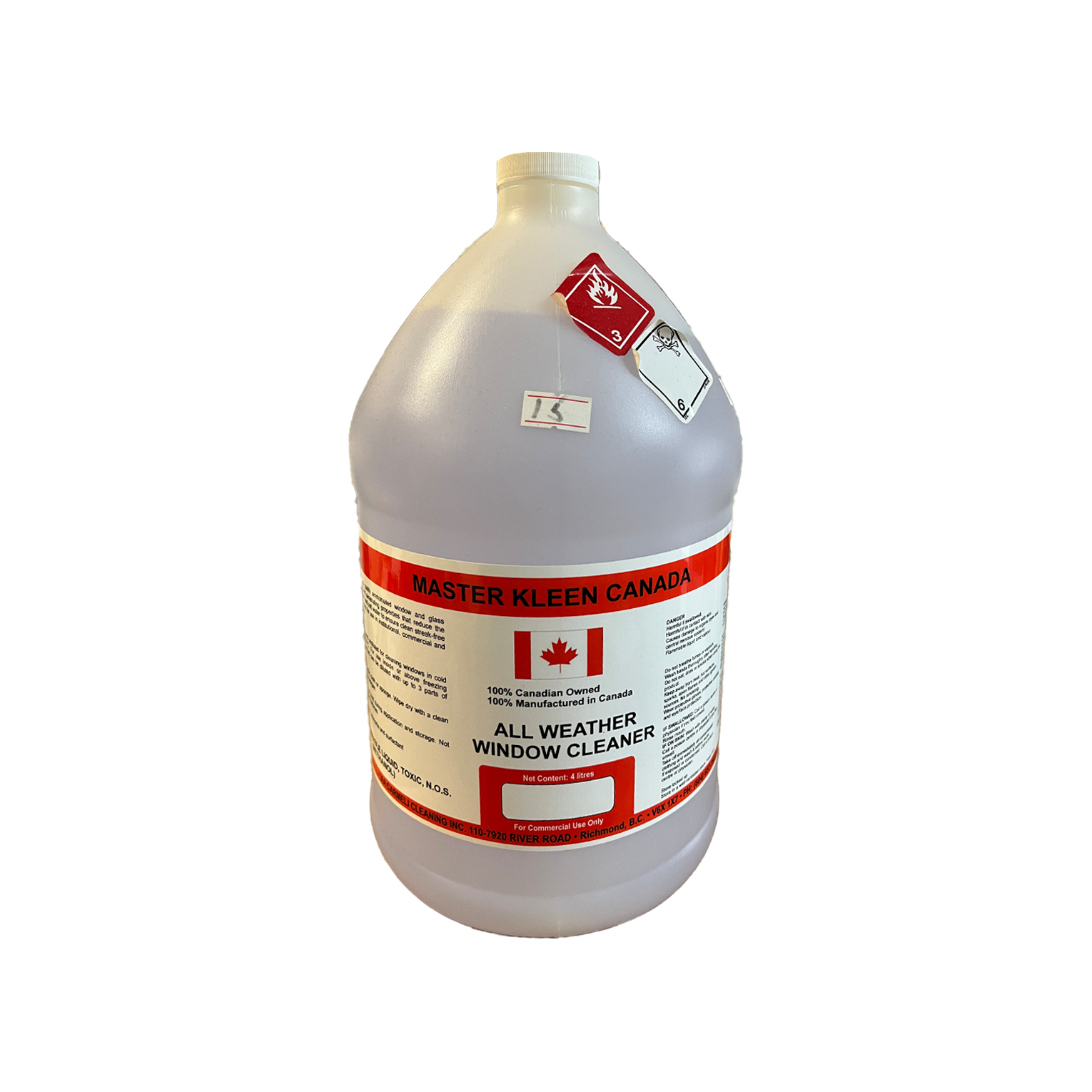 MasterKleen Canada All Weather Window Cleaner • 4L