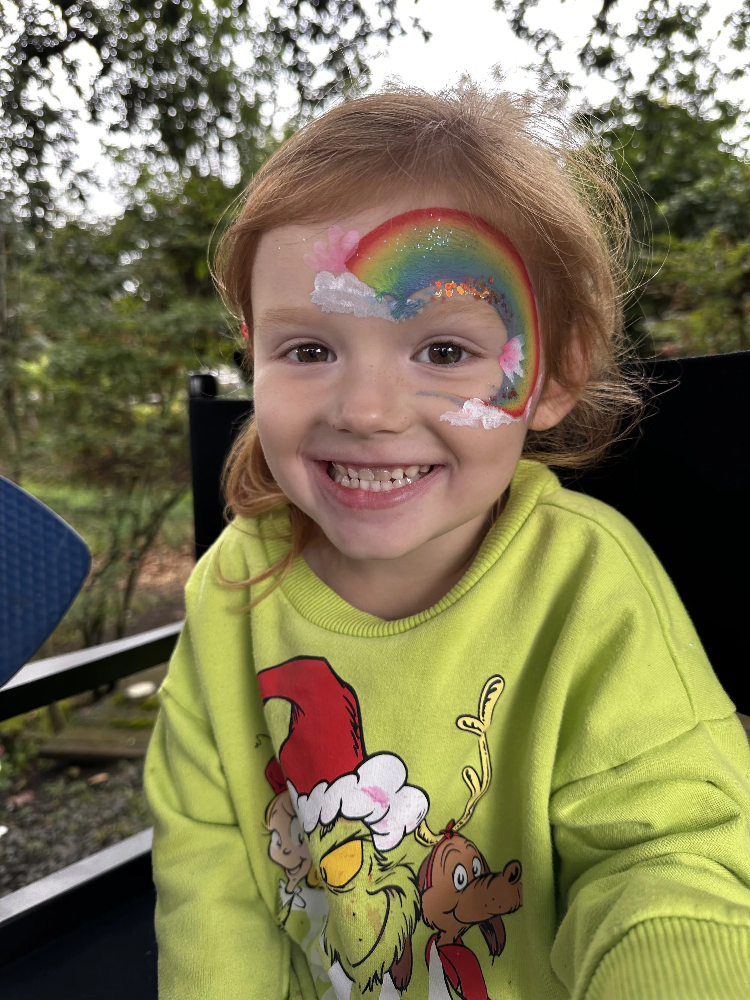 rainbow face painting eugene, Oregon