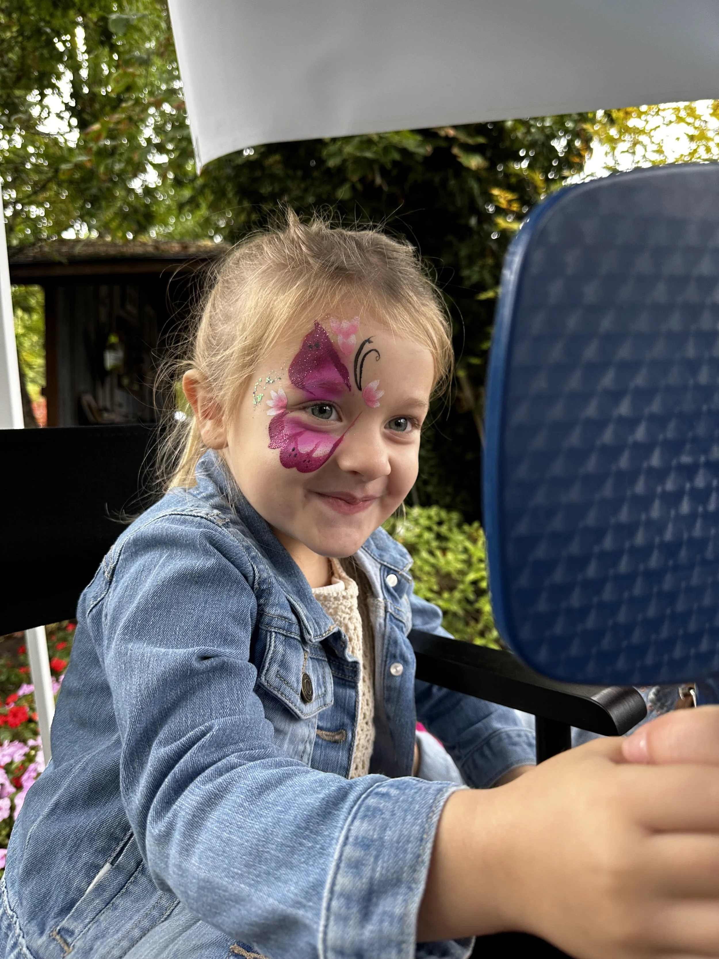 butterfly face painting eugene, Oregon