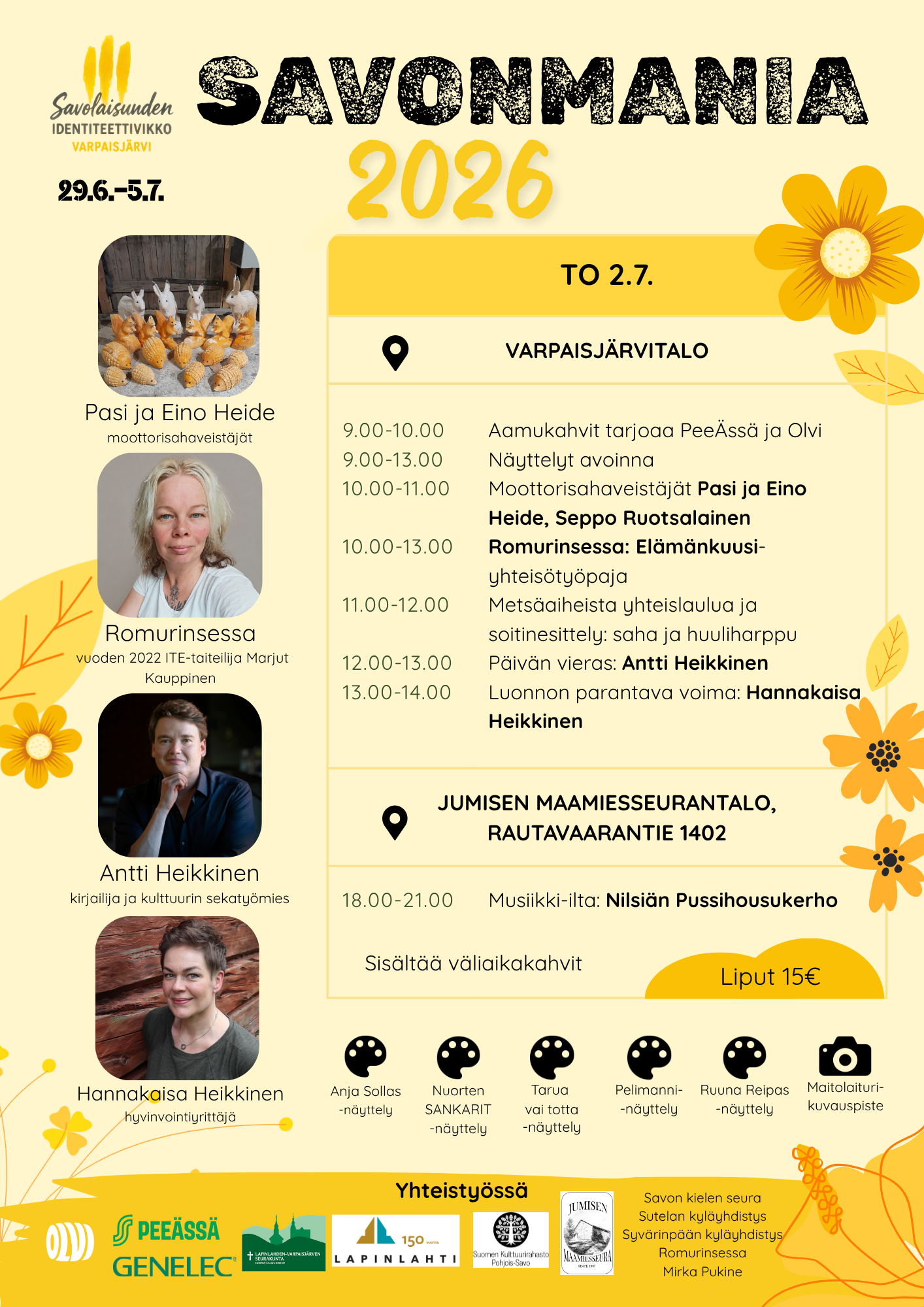 savonmania päiväohjelma torstai