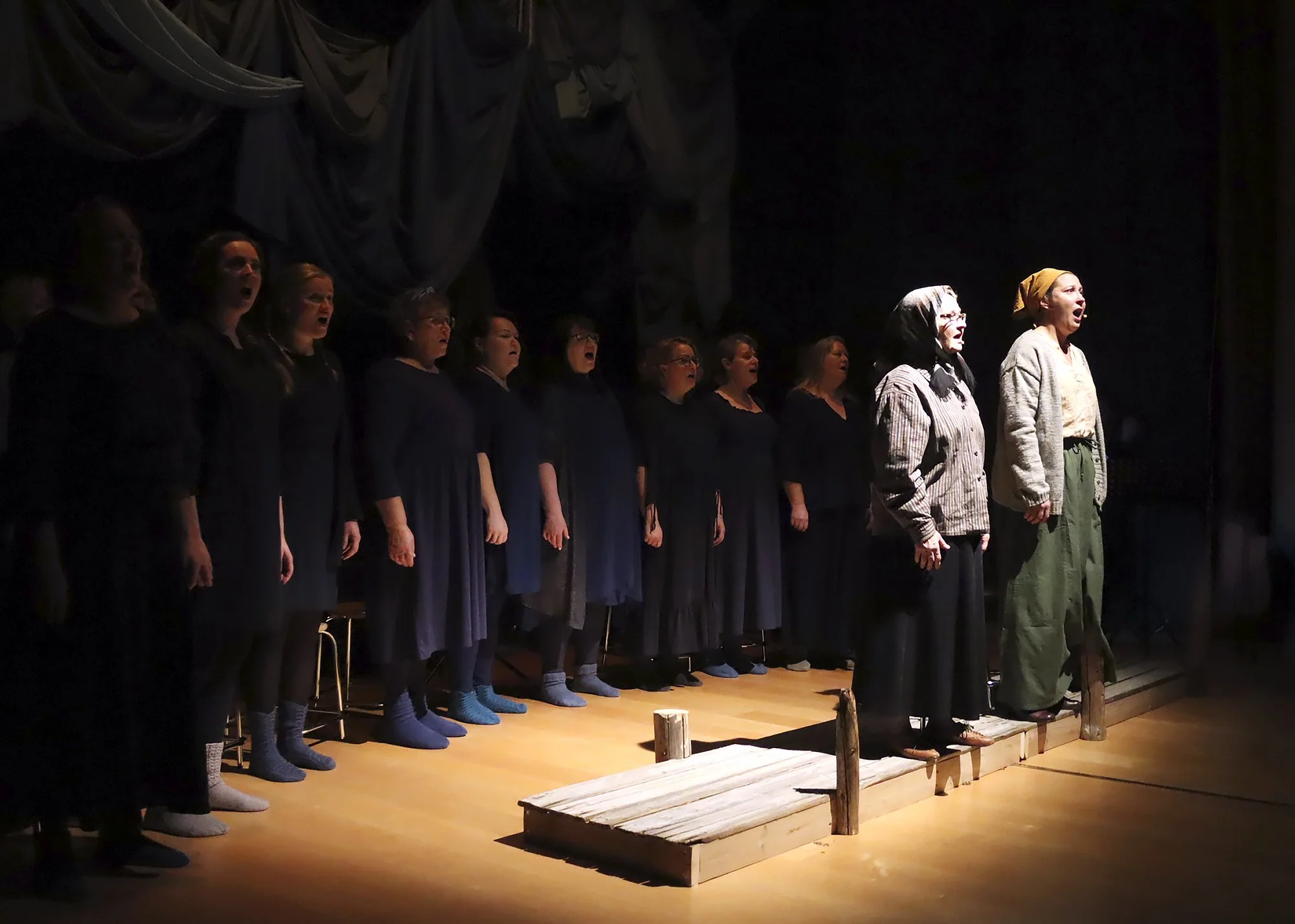 Puhedraamana toteutettavassa esityksessä musiikki on merkittävässä osassa.