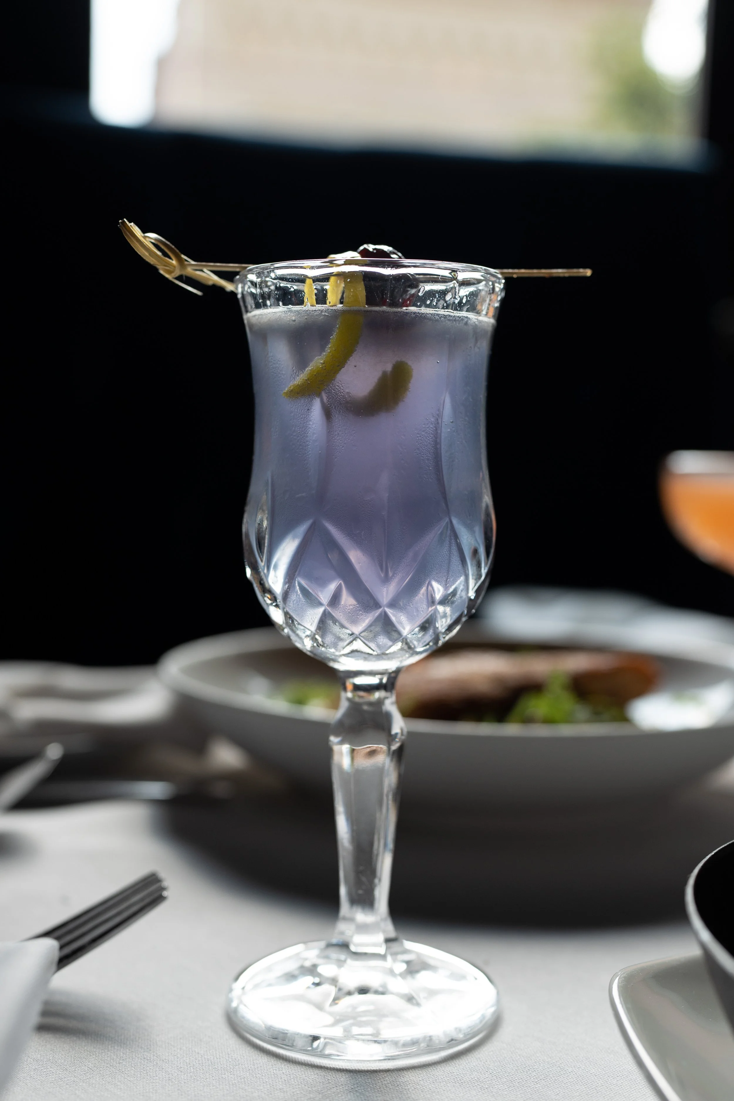 A Dirty Martini served at dinner.