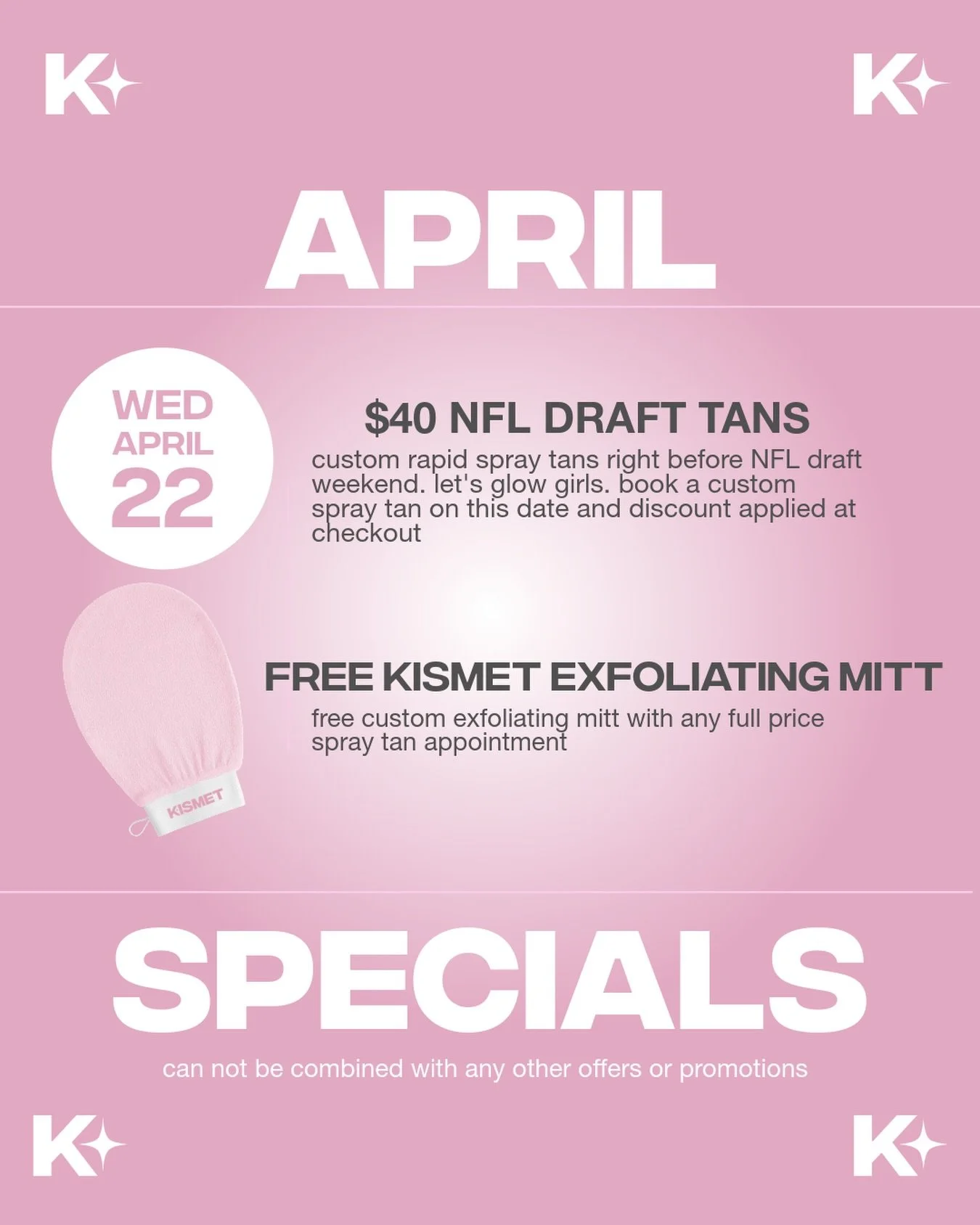 because we all deserve to be glowy for the NFL draft 🏈