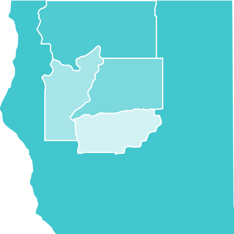 Map of northern California where Oasis Heating & Air Conditioning offers residential HVAC system installation by licensed contractor in Redding CA