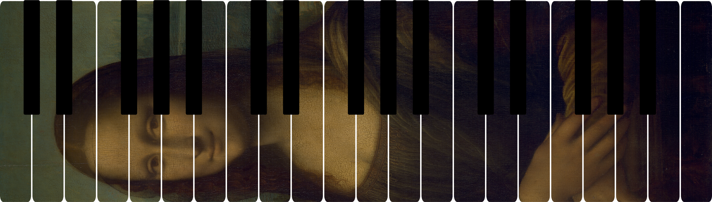 The Smile – Piano Key Decal Set