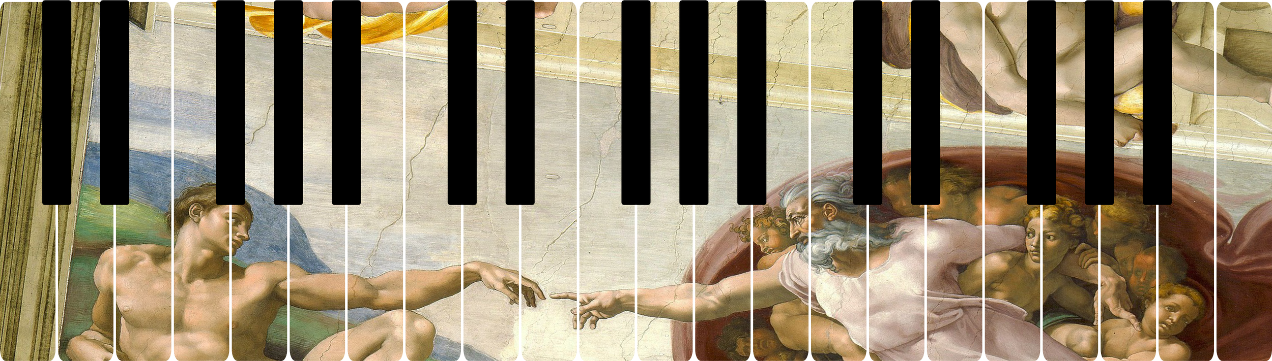 Creation of Adam – Piano Key Decal Set