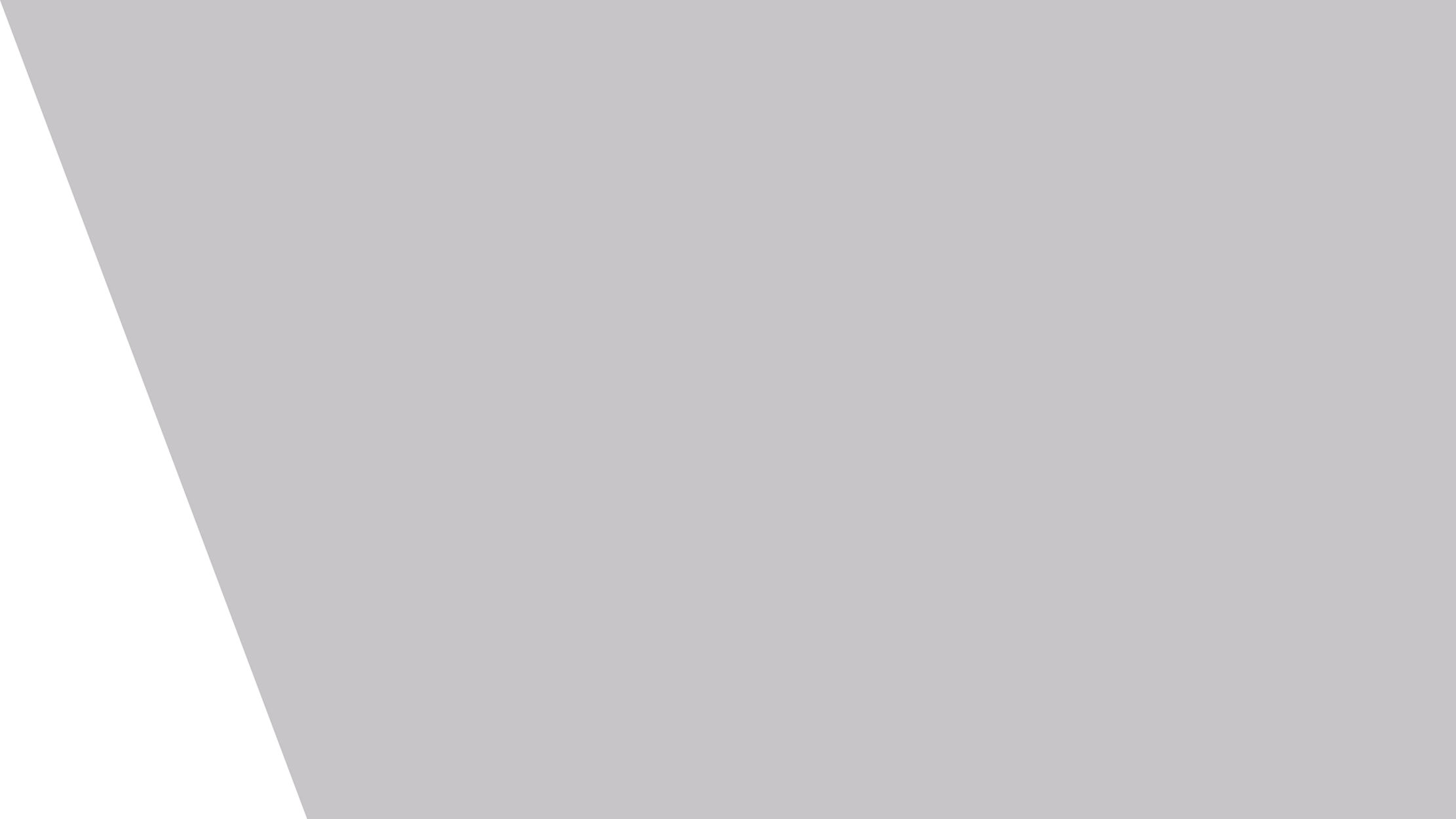 A dark diagonal background shape.