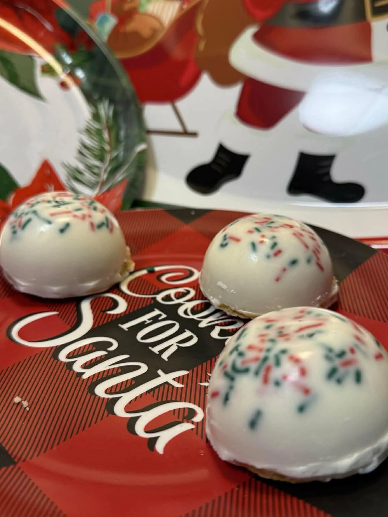 Vanilla Mini Christmas Cake Domes