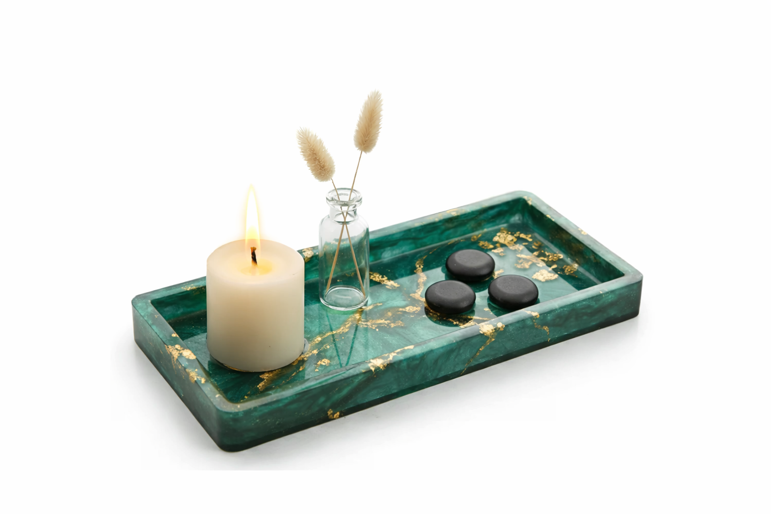 Vibrant   resin tray