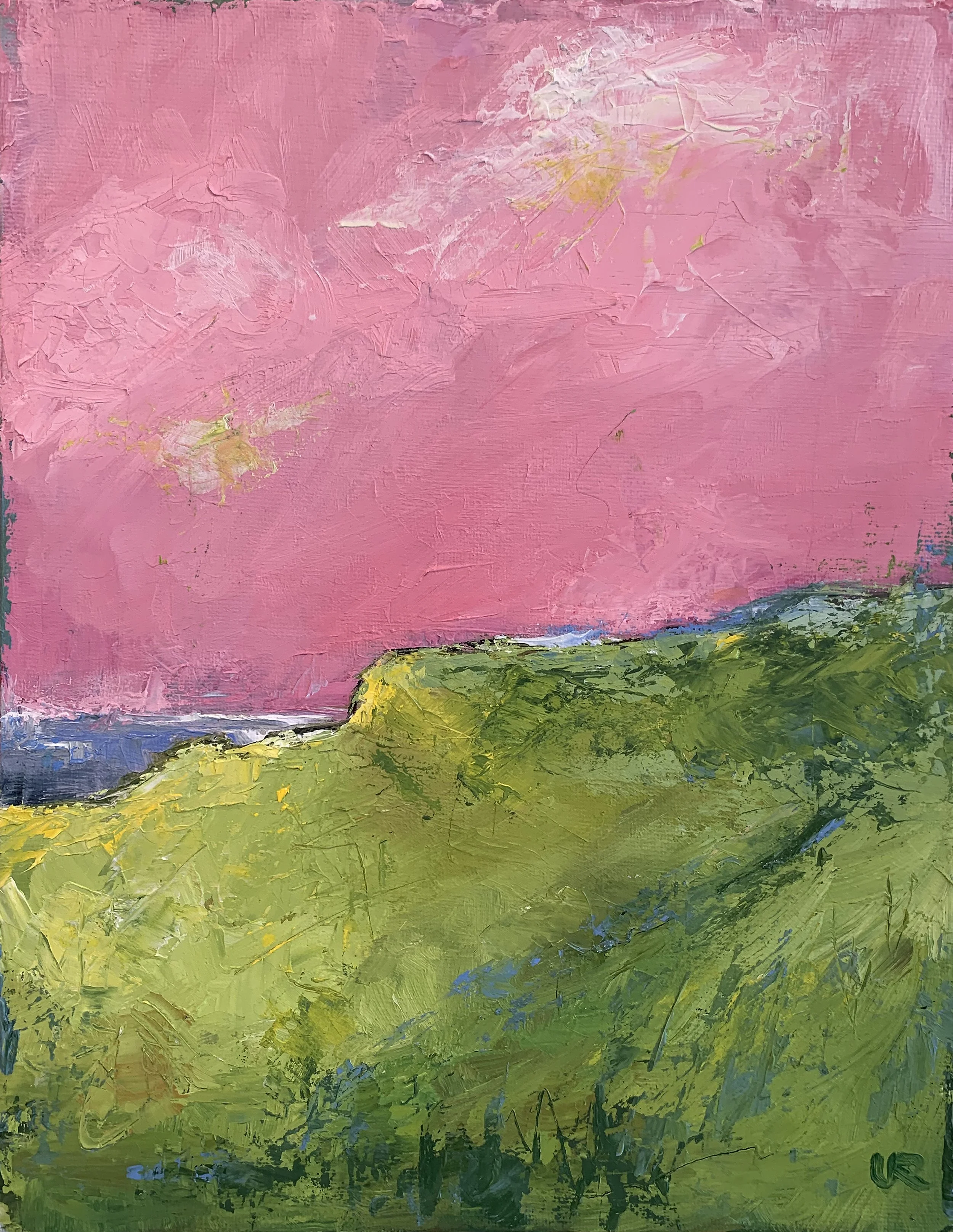 S O L D: FLOATING CLOUDS · 24 x 30 · Oil on art board