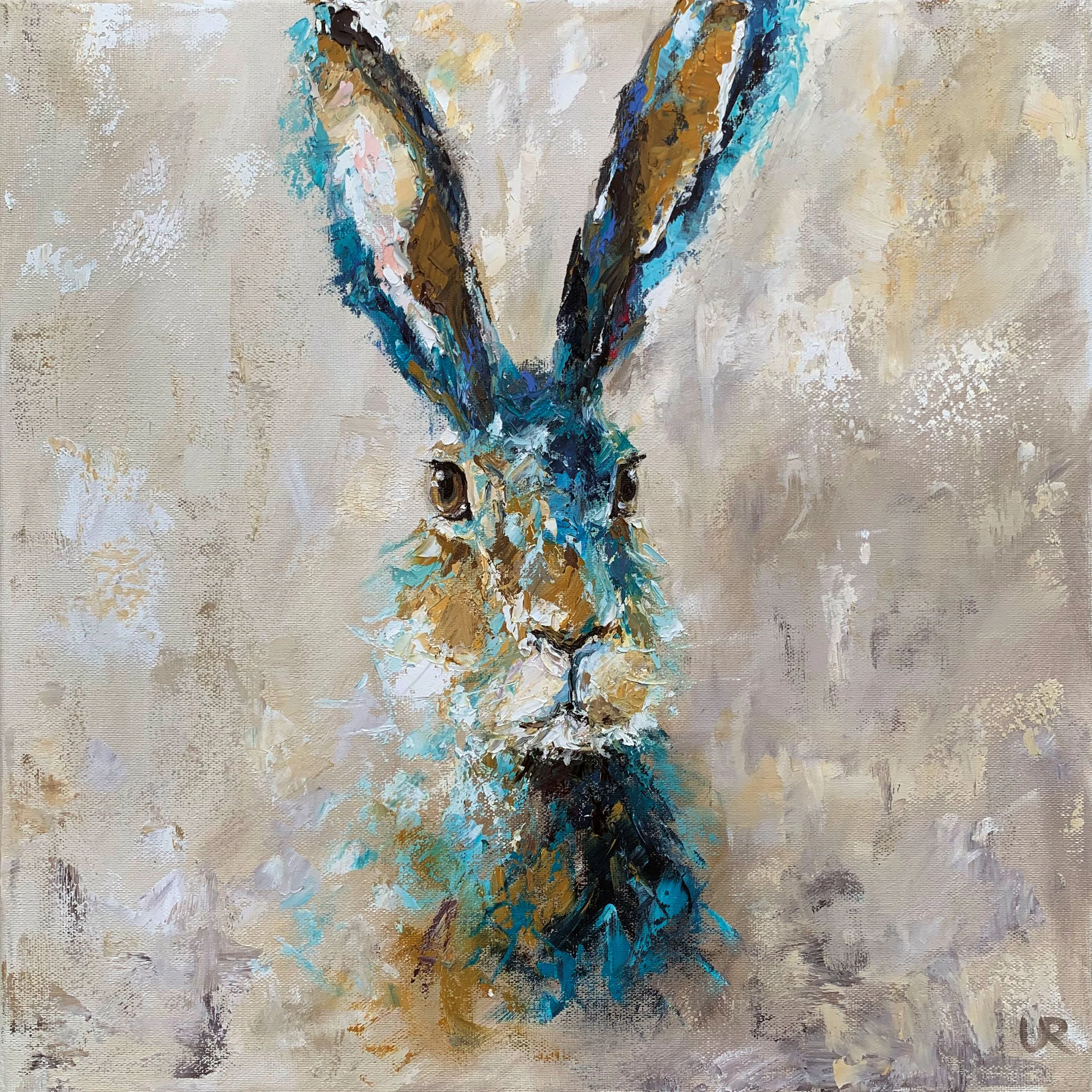 BUSTER · 40 x 40 · Oil on 3d canvas