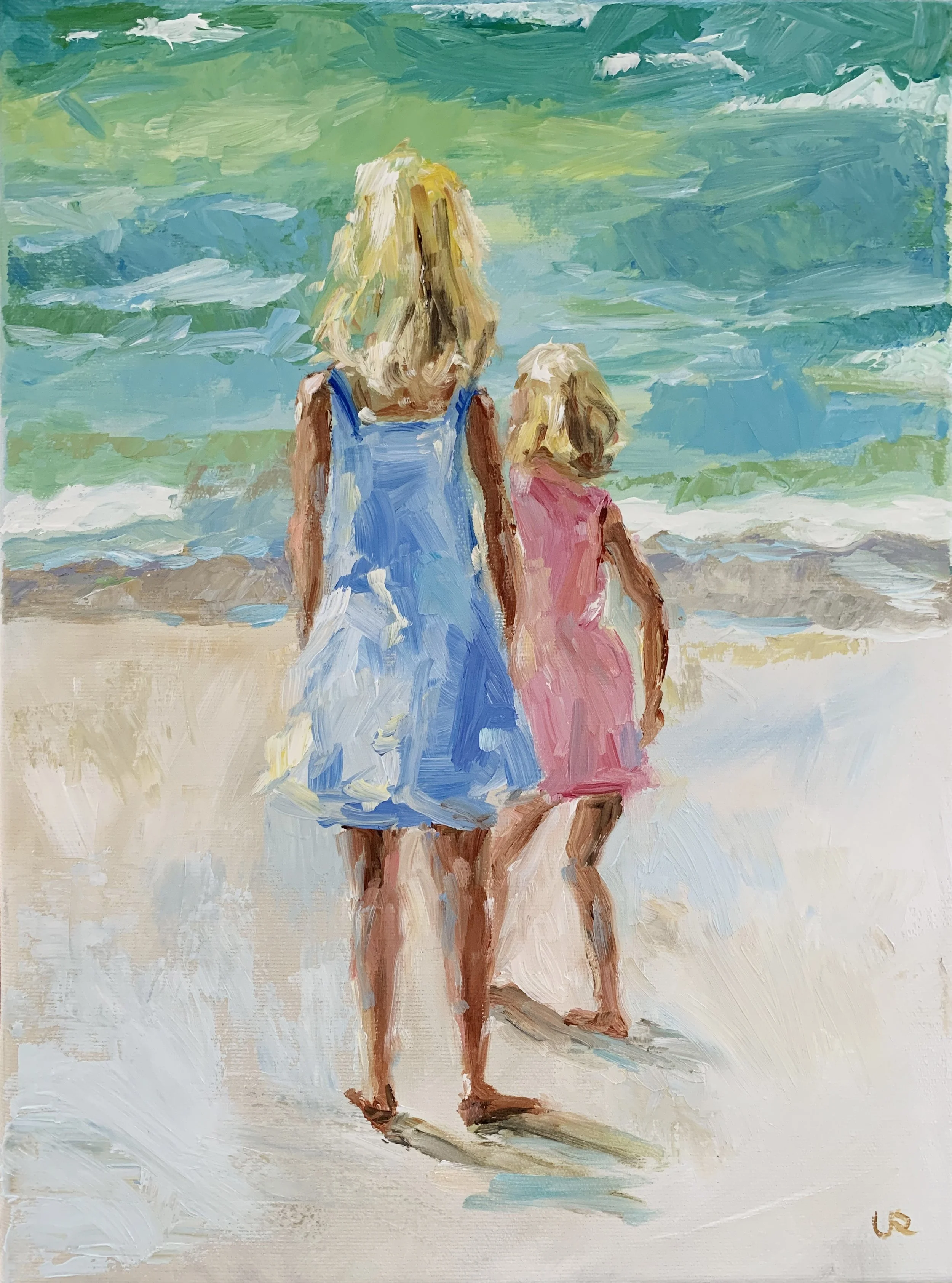 S O L D: PINK SUMMER · 30 x 40 cm · Oil on 3d canvas