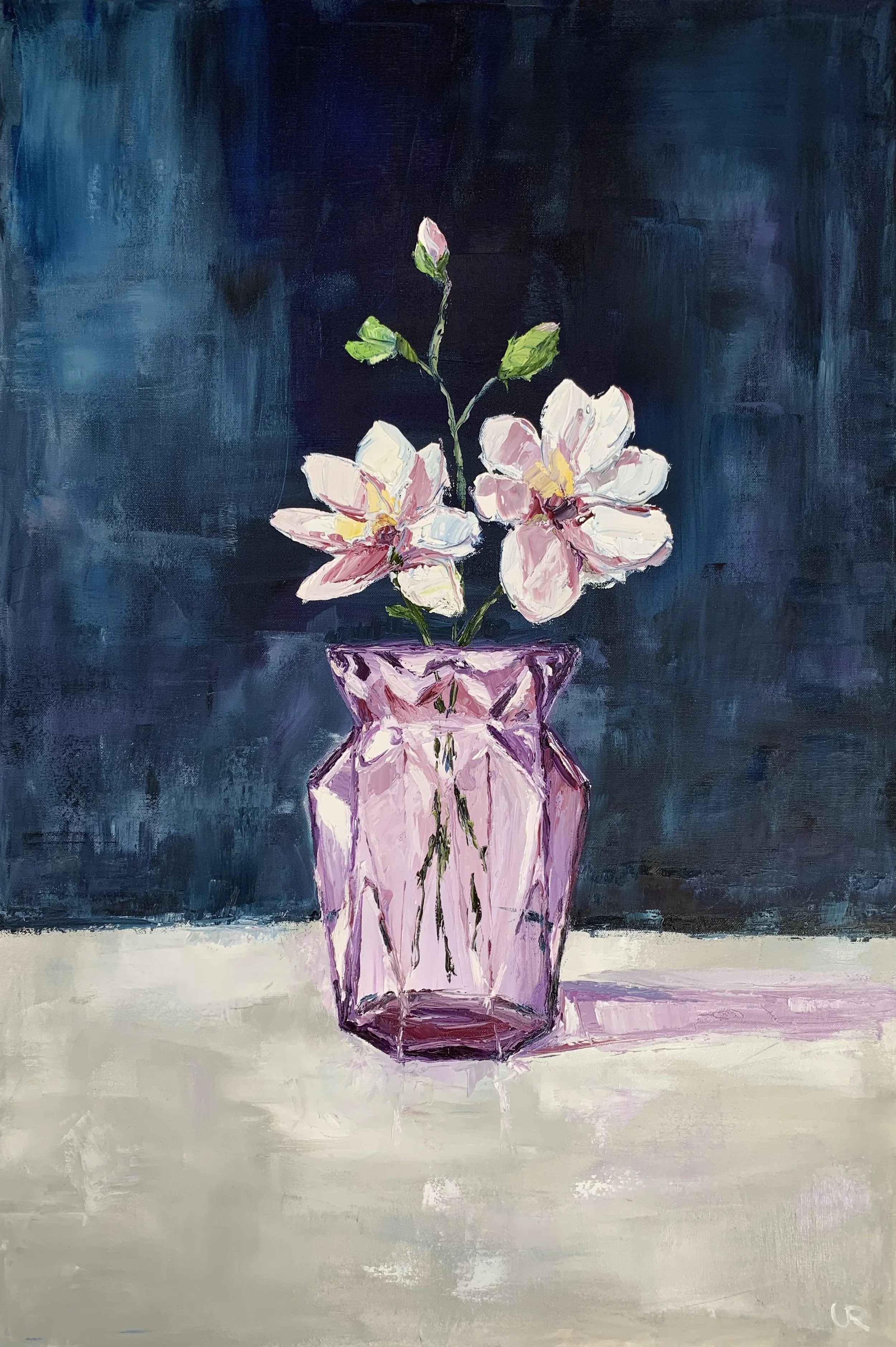 Blue flower // 60 x 90 x 2 cm // Oil on canvas