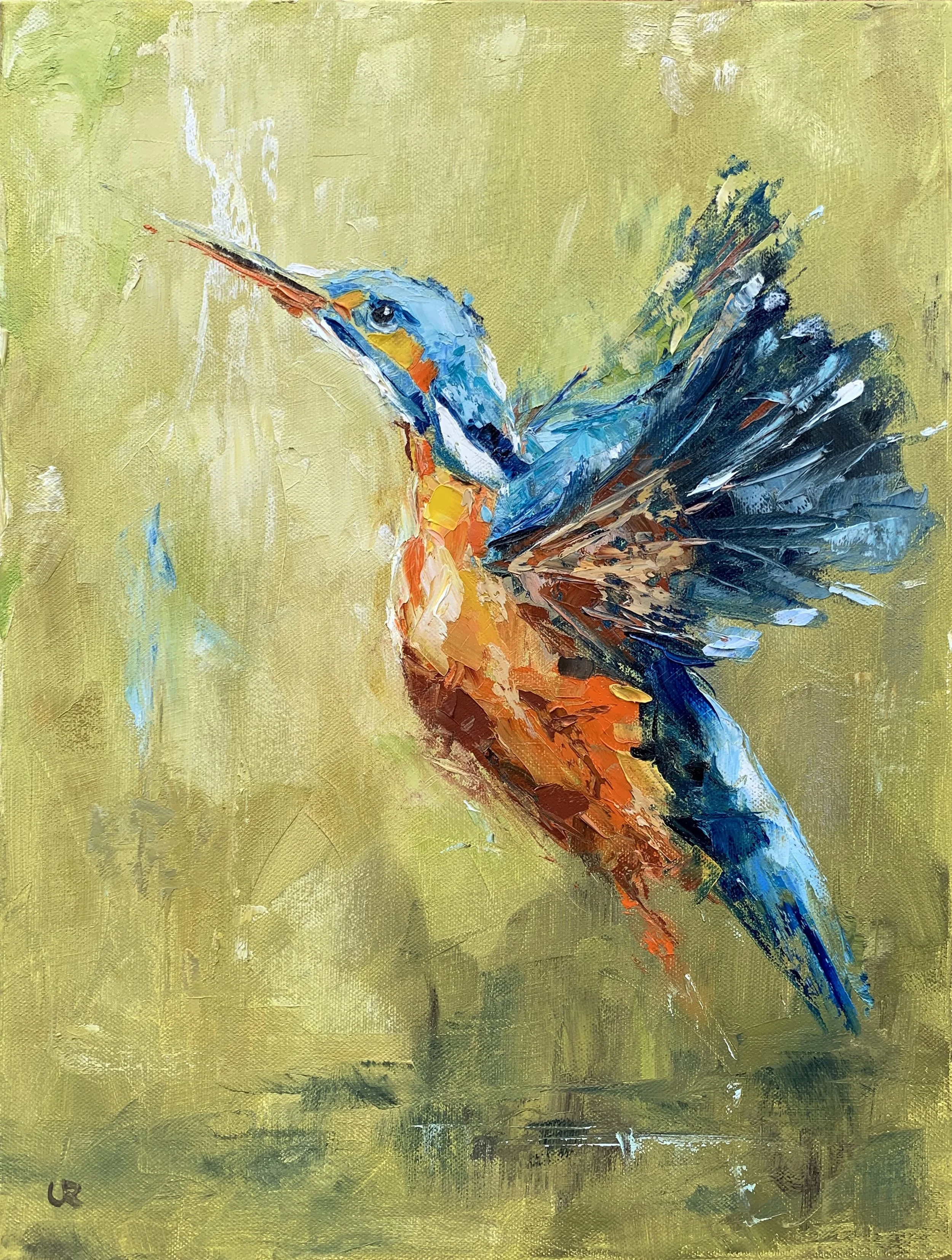 COLOURFUL FEATHER · 30 x 40 · Oil on 3d canvas