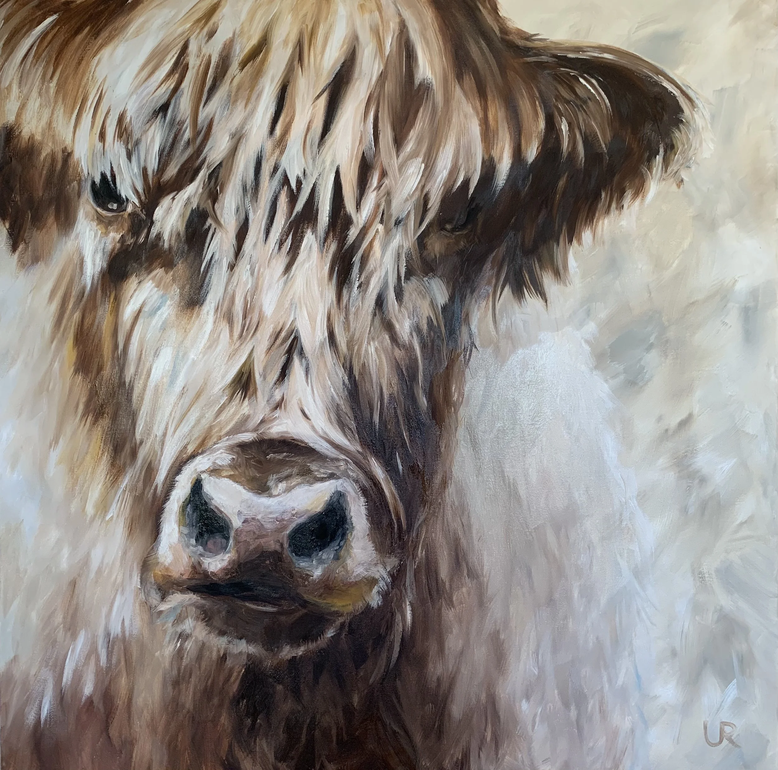 S O L D: CLOSE · 80 x 80 cm · Oil on 3d canvas