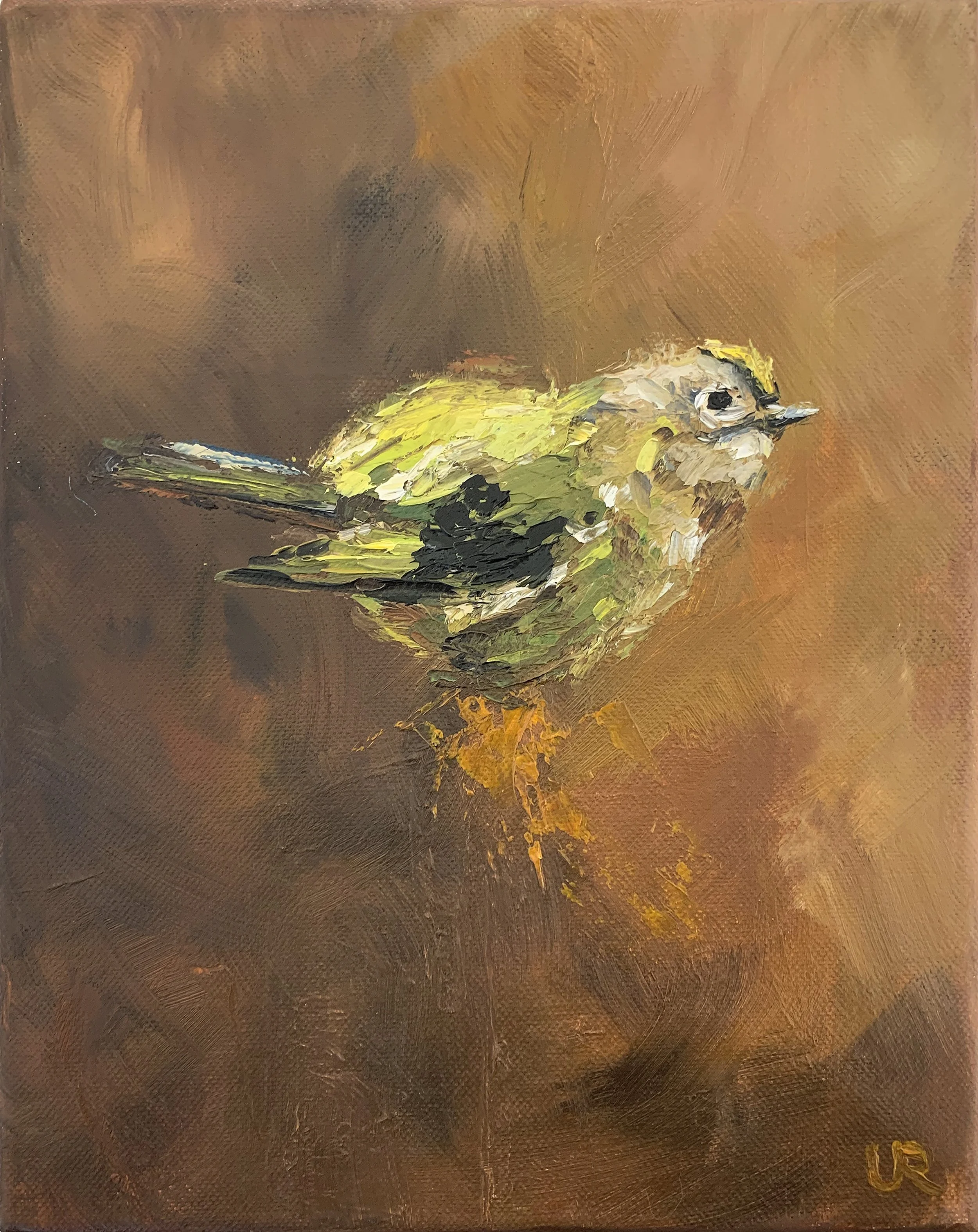 THE GODLEN CREST · 20 x 25 cm · Oil on canvas