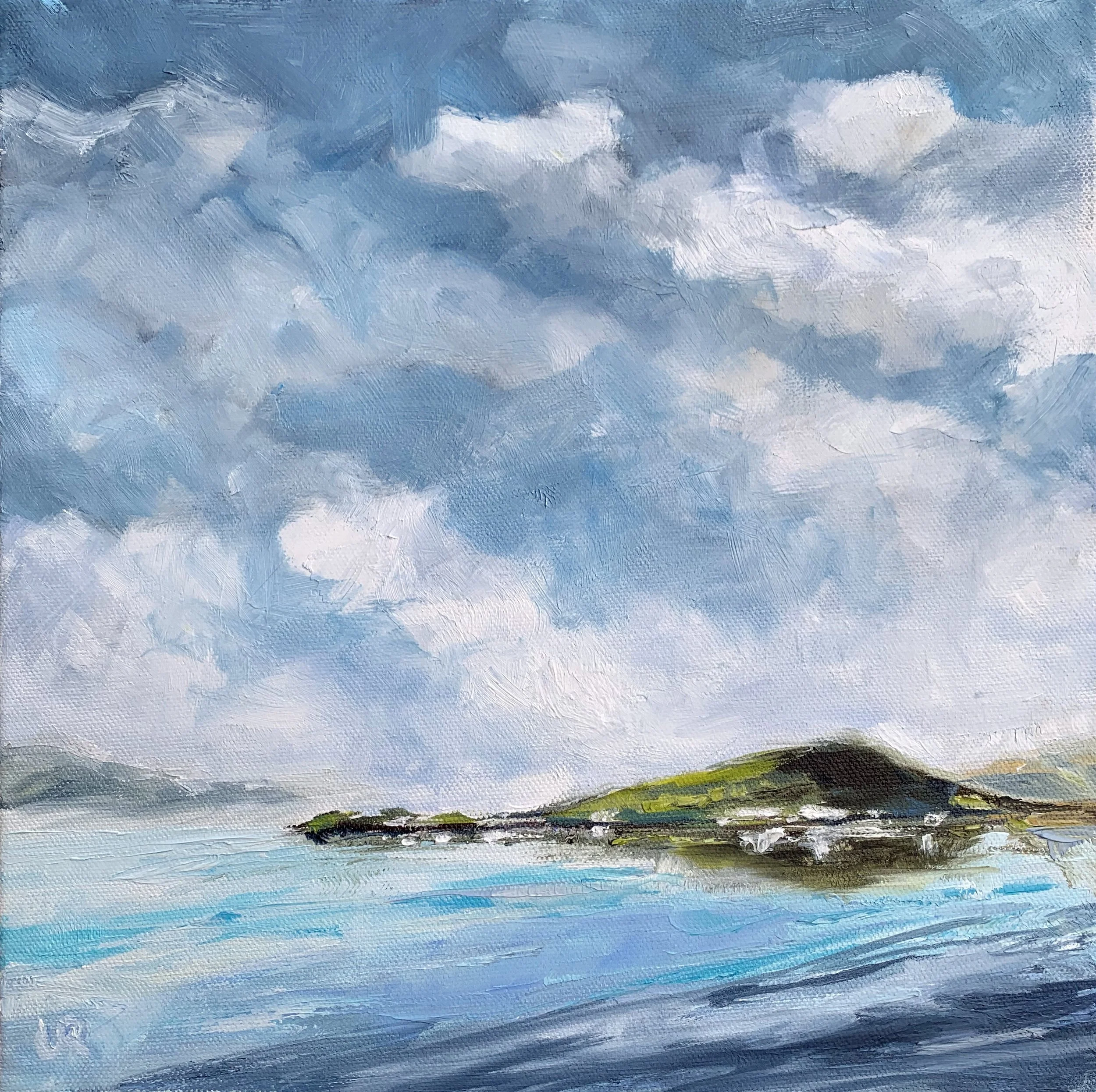 Knightstown sky // 30 x 30 cm // Oil on 3d canvas