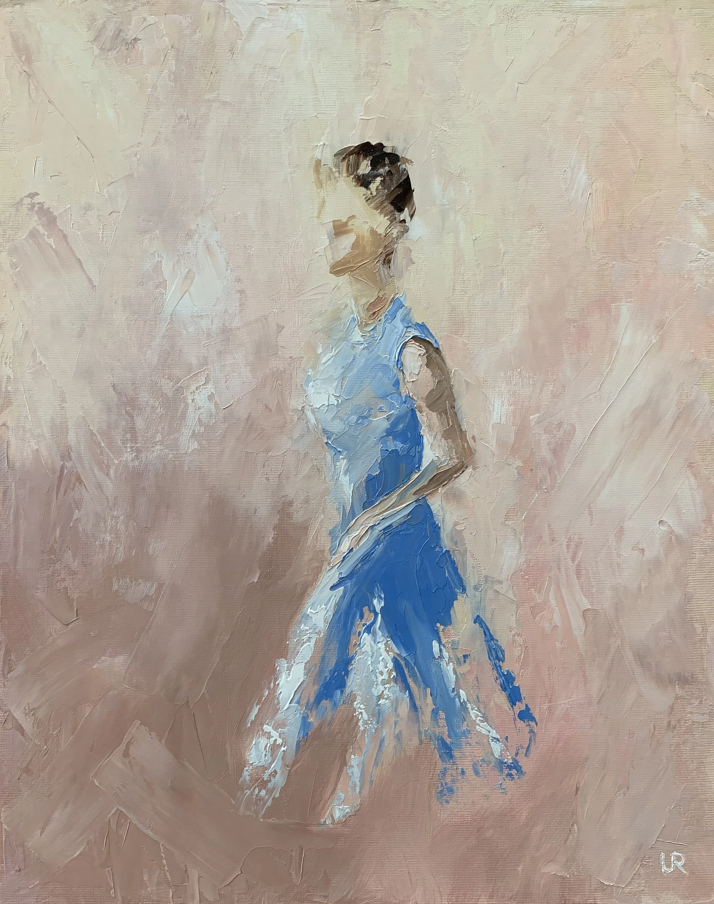 BLUE DRSS · 40 x 50 cm · Oil on artboard