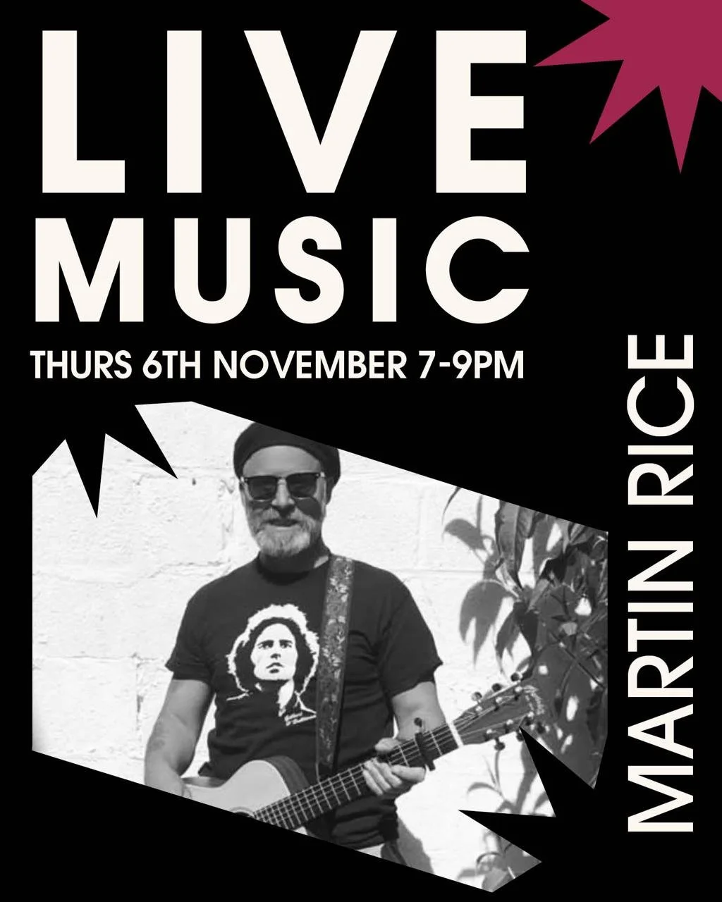 Live this Thursday &mdash; Martin Rice 🎸

7&ndash;9pm &bull; &pound;7.50 burgers &bull; Happy Hour 4&ndash;6

Tunes, burgers &amp; beers &mdash; it&rsquo;s a vibe.

Book your table &mdash; link in bio.

#LiveMusic #PennHill #BurgerNight #JenkinsAndS