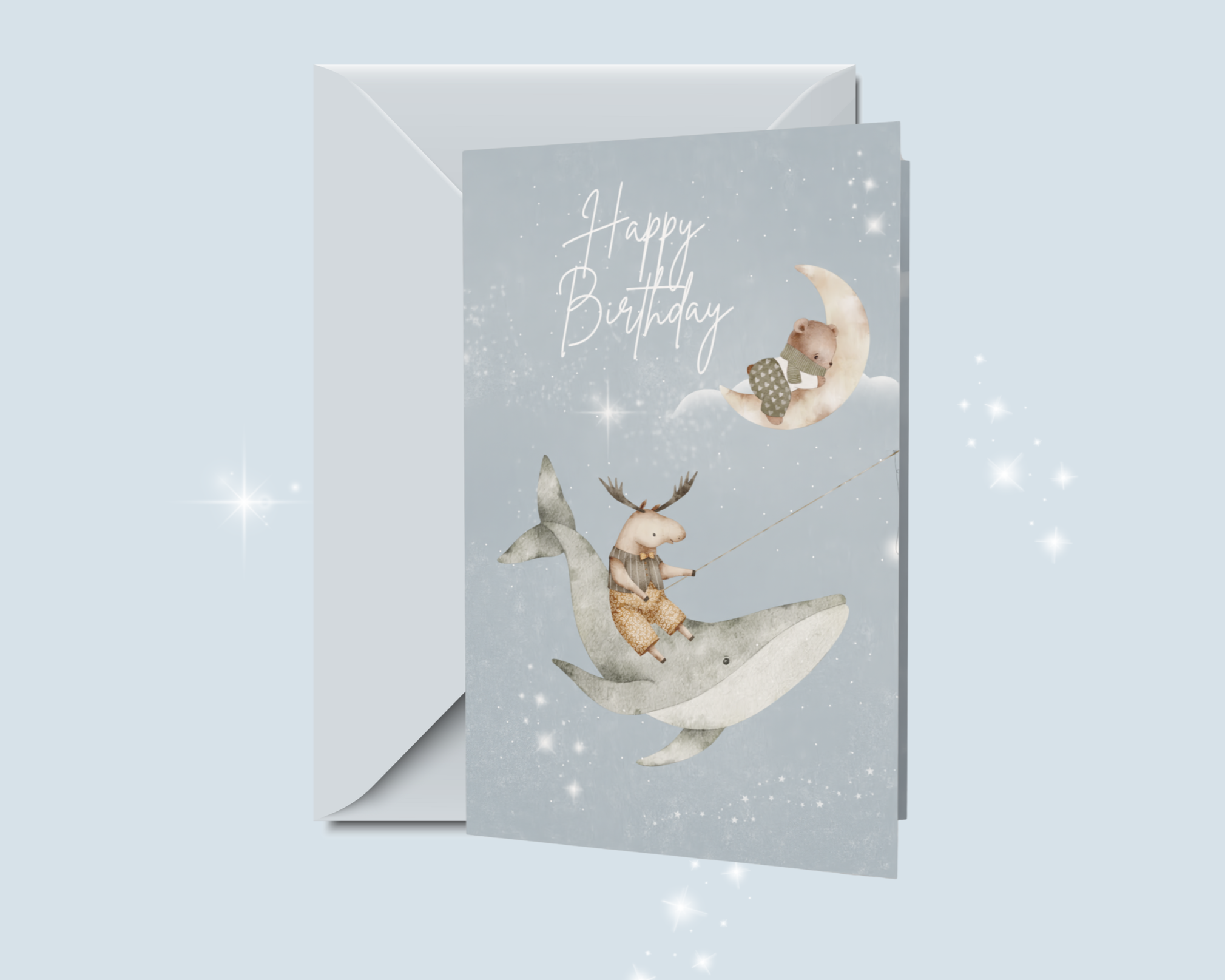 Under Soft Skies Birthday card