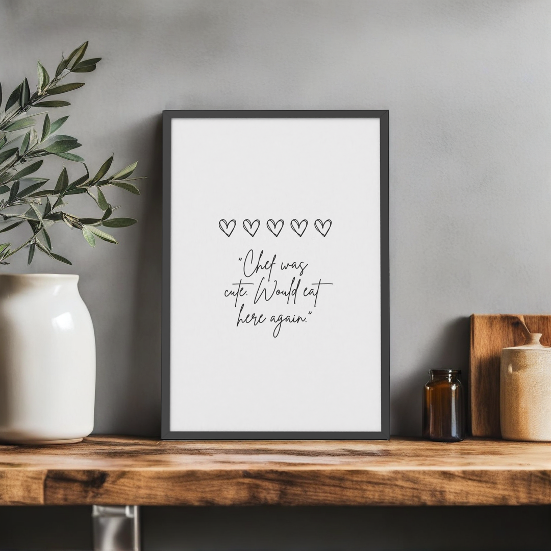 Chef Was Cute Print