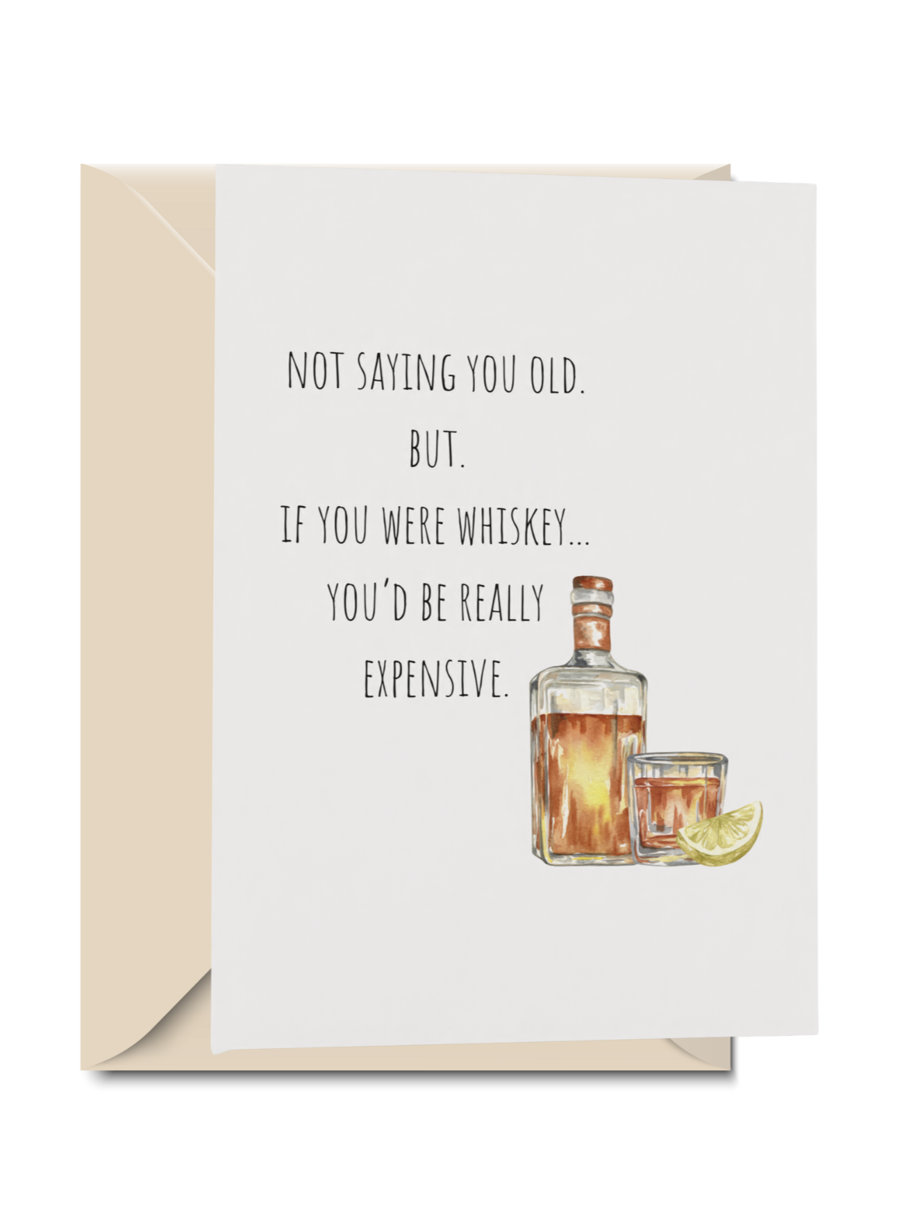 Expensive Whiskey Old card
