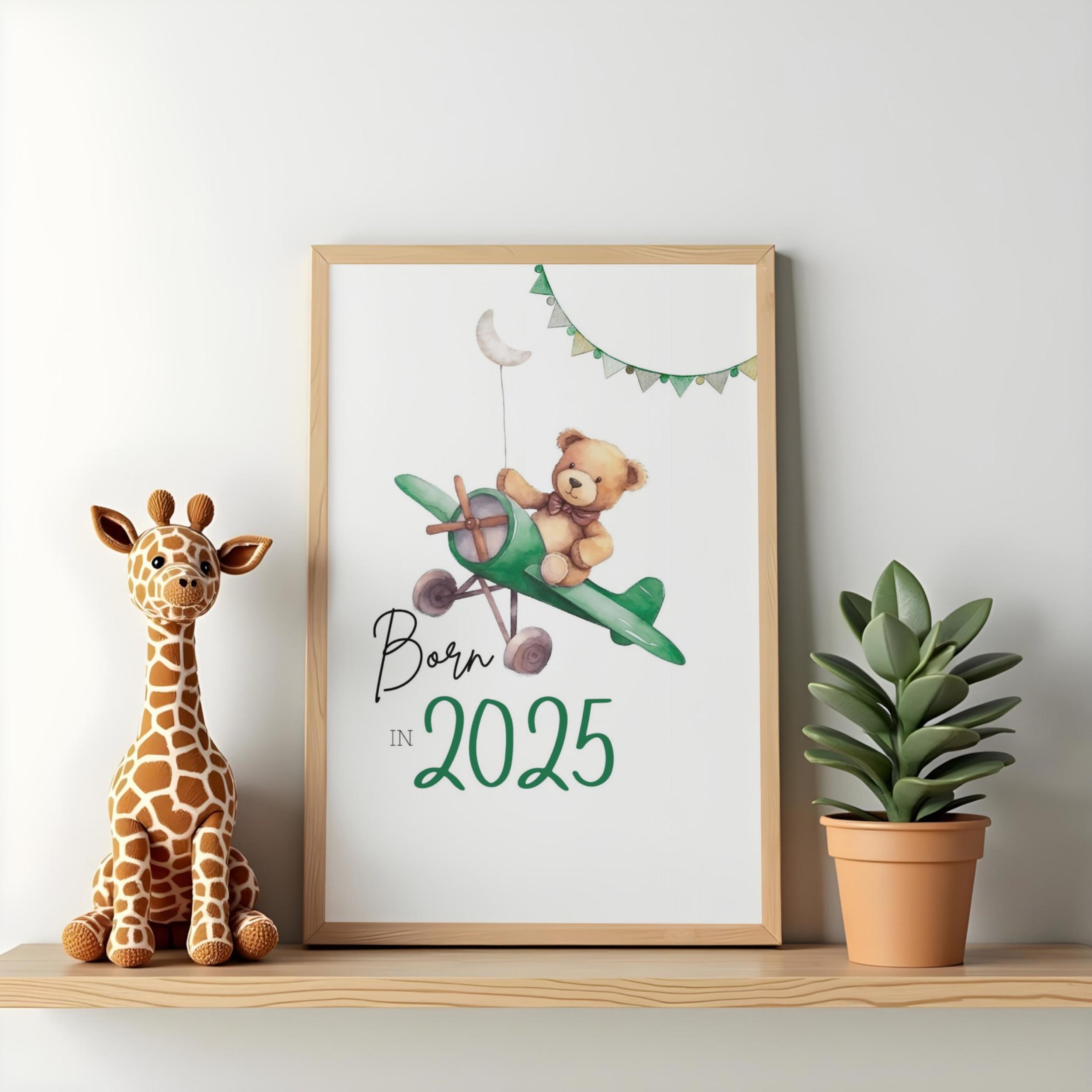 Teddy and plane - Born in...