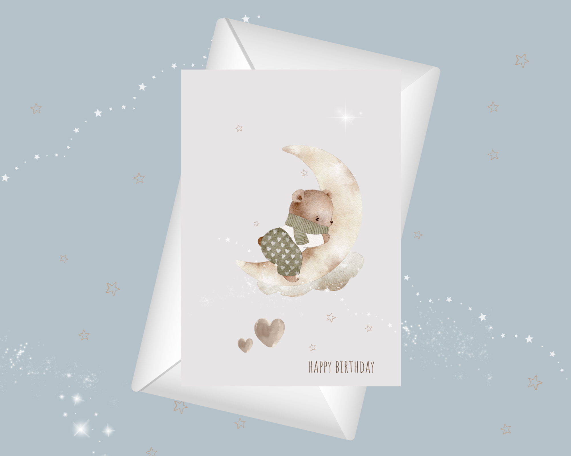 Wrapped in Love Birthday card