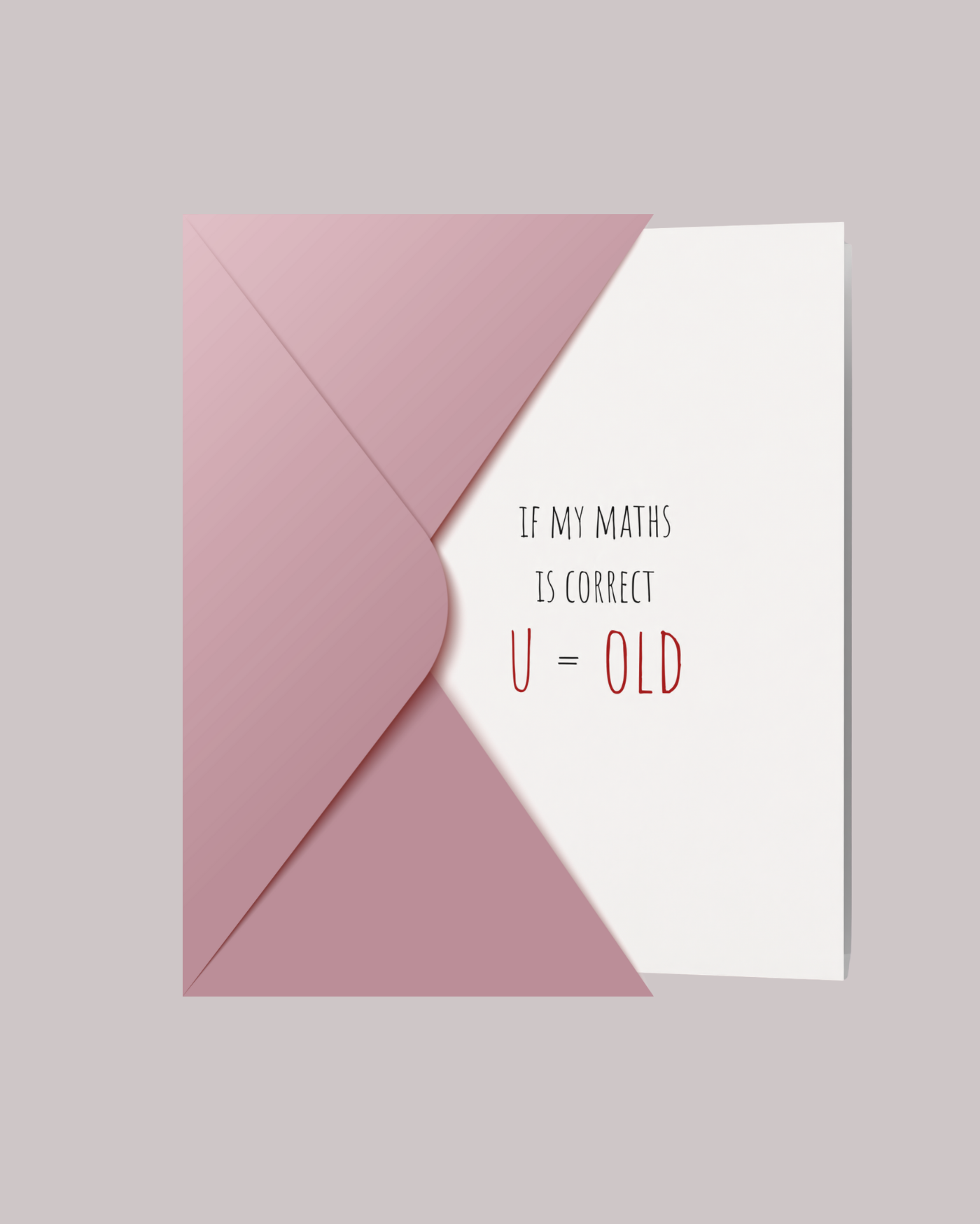 U Old birthday card