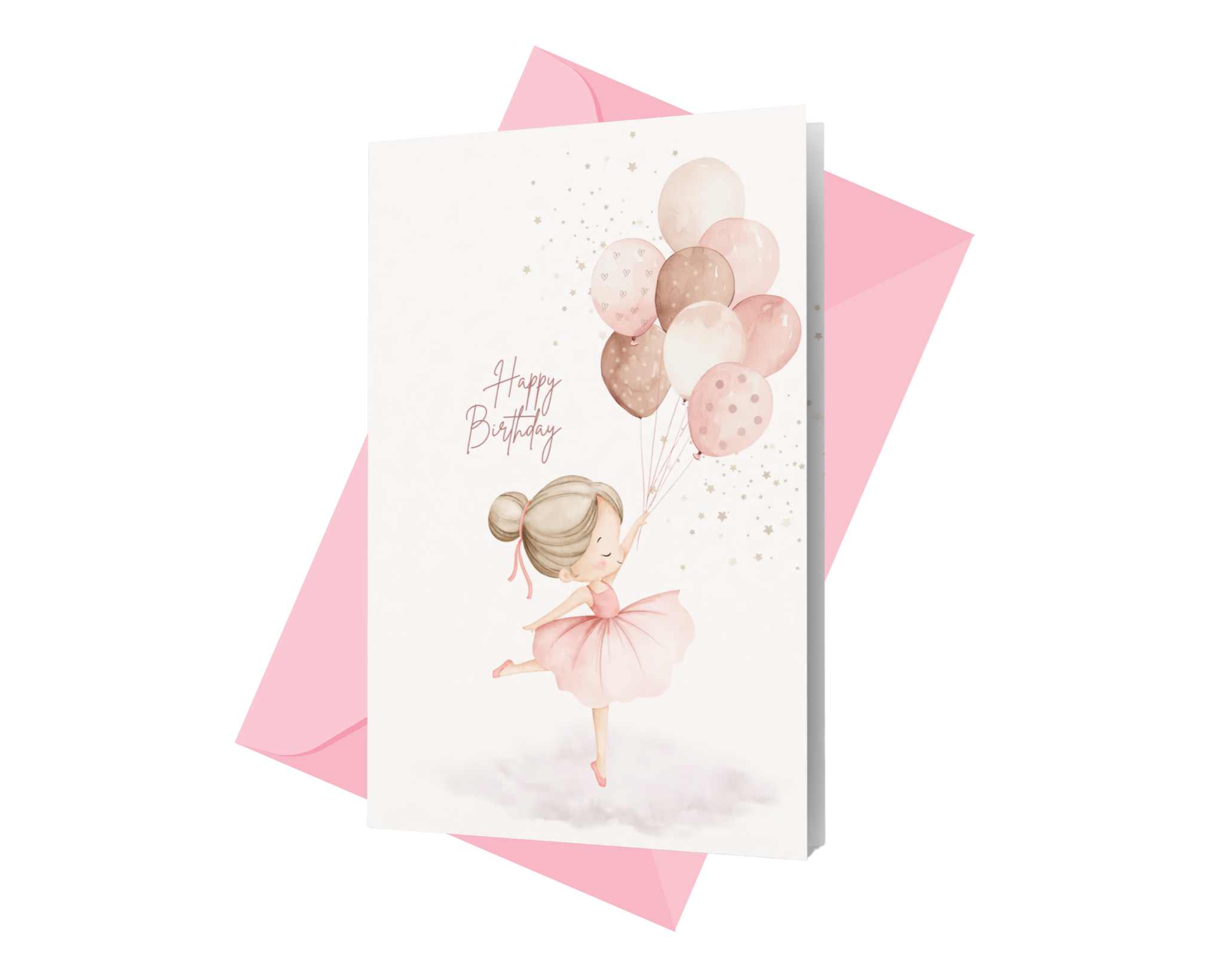 Blush Tutu Birthday card
