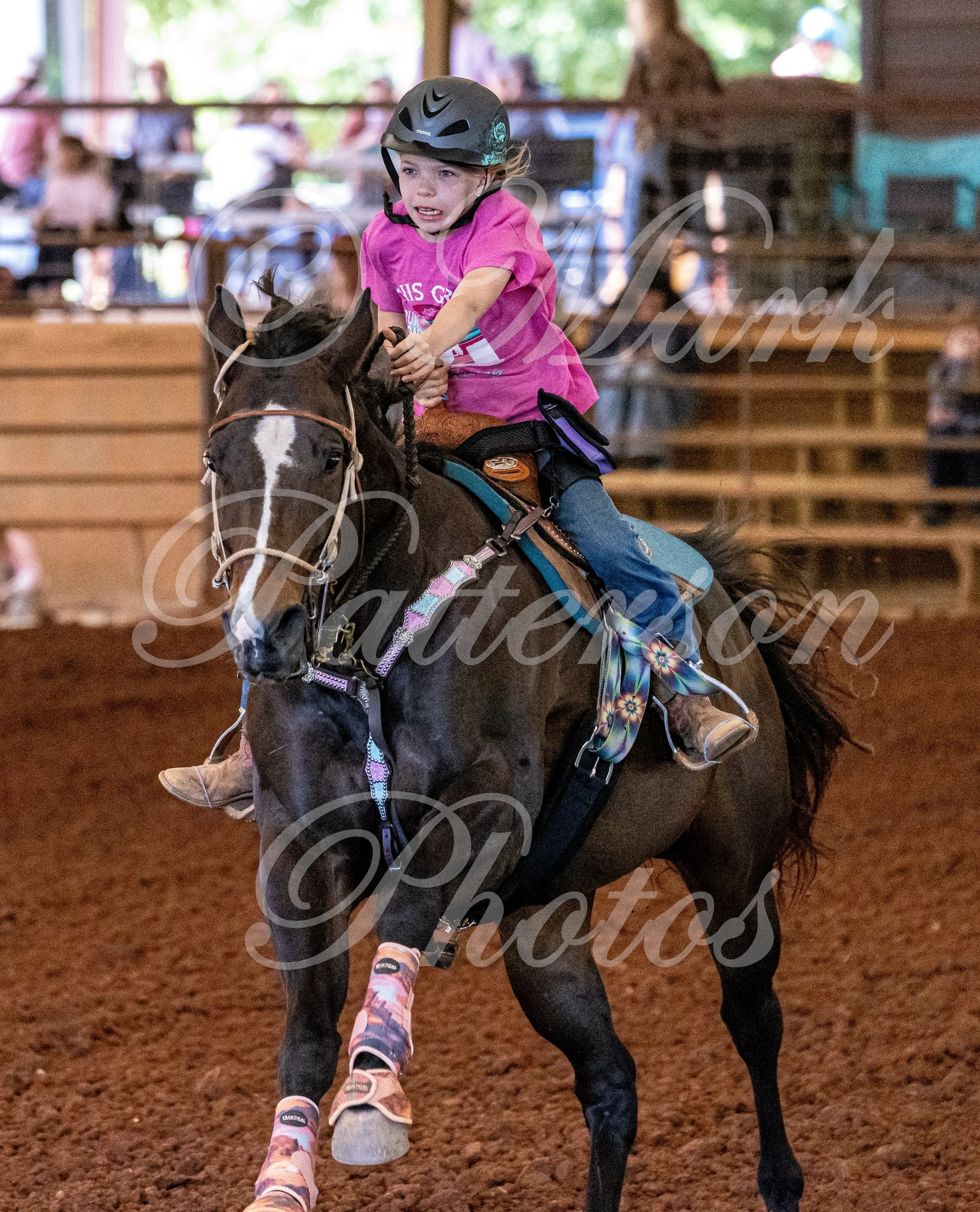 May 3, 2026, a barrel racing team competing at Latigo Farm in Landrum, SC. #11483