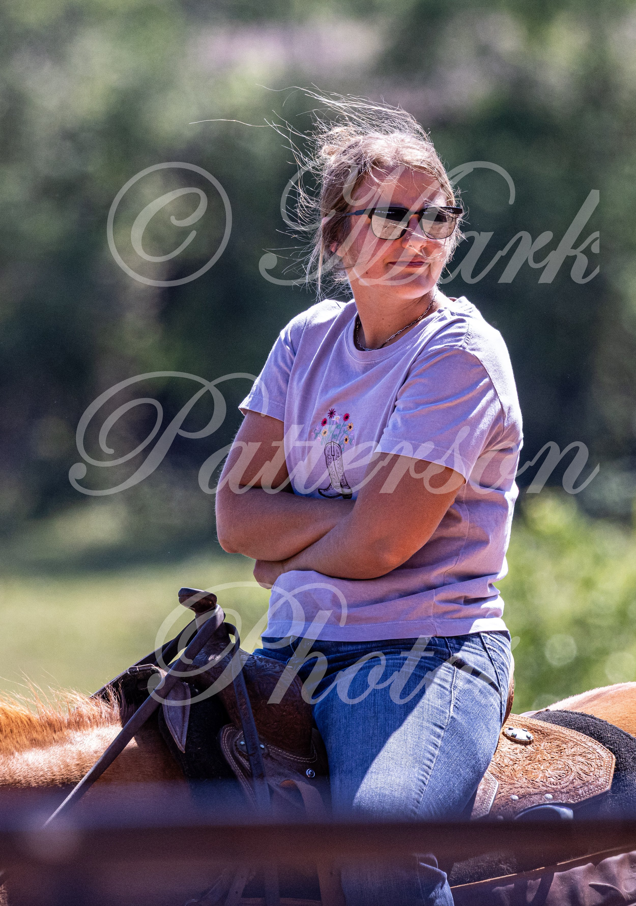 May 3, 2026, a barrel racing team competing at Latigo Farm in Landrum, SC. #11979