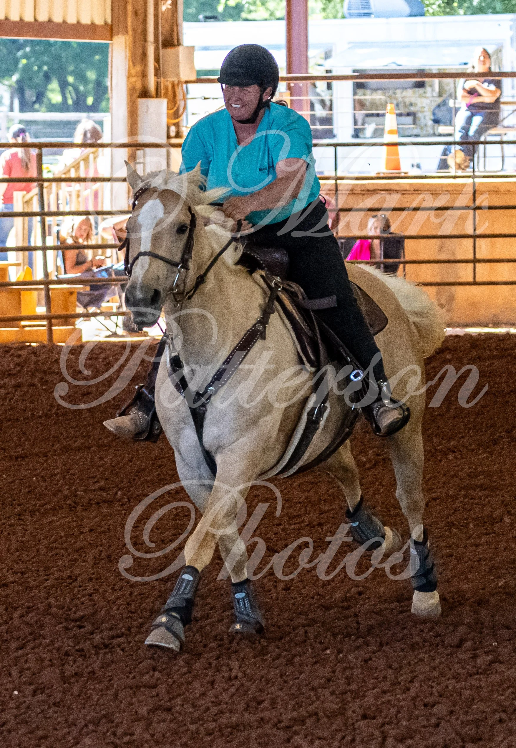 May 3, 2026, a barrel racing team competing at Latigo Farm in Landrum, SC. #13009
