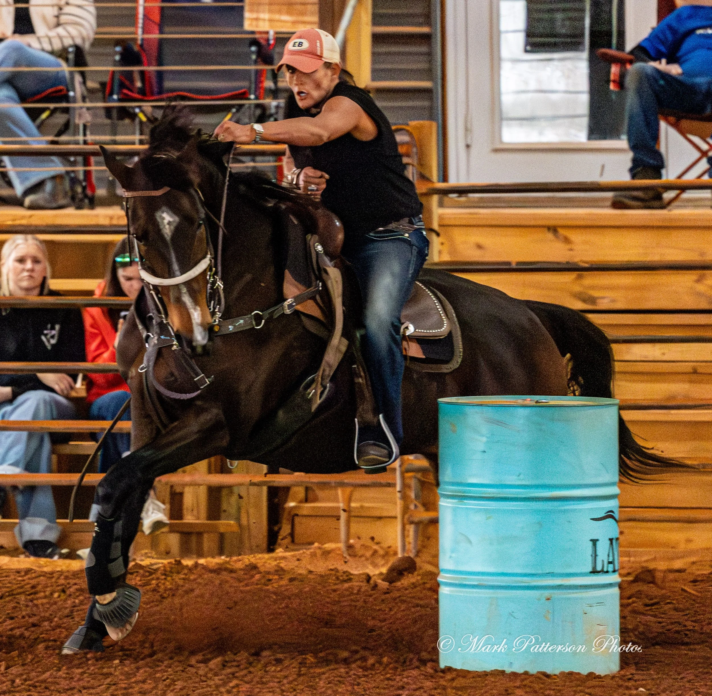 March 1, 2026, a barrel racing team competing at Latigo Farm in Landrum, SC. #26892