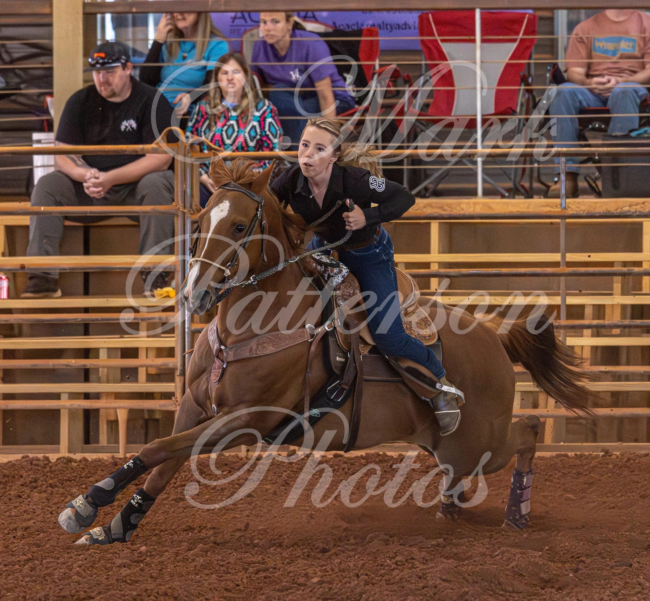 May 3, 2026, a barrel racing team competing at Latigo Farm in Landrum, SC. #12783