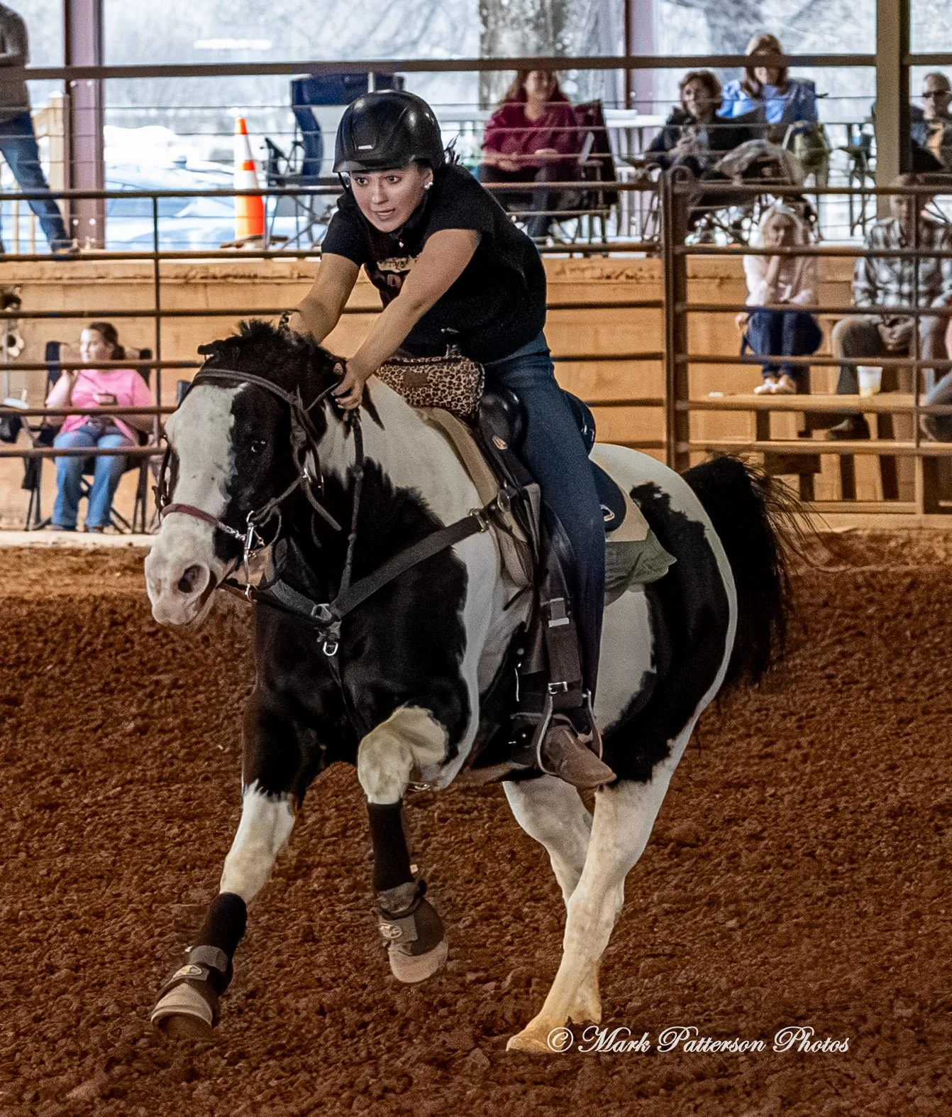 March 1, 2026, a barrel racing team competing at Latigo Farm in Landrum, SC. #25935