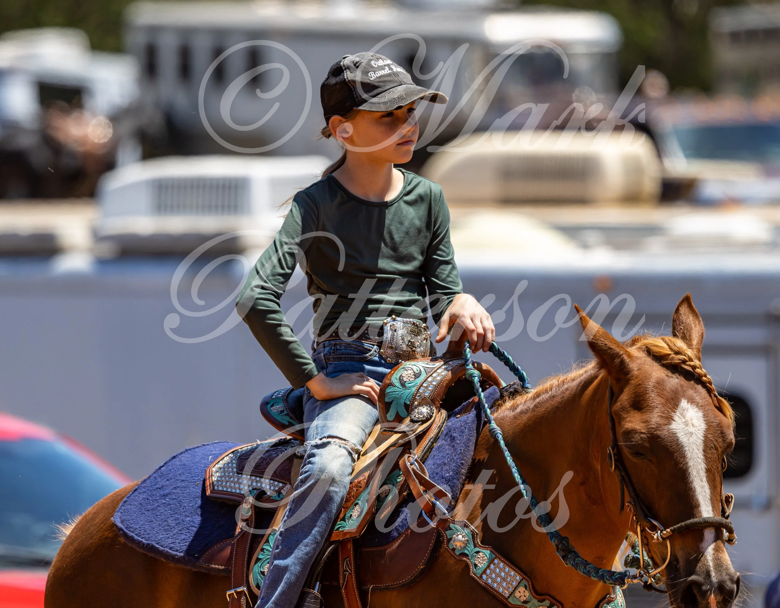 May 3, 2026, a barrel racing team competing at Latigo Farm in Landrum, SC. #10849