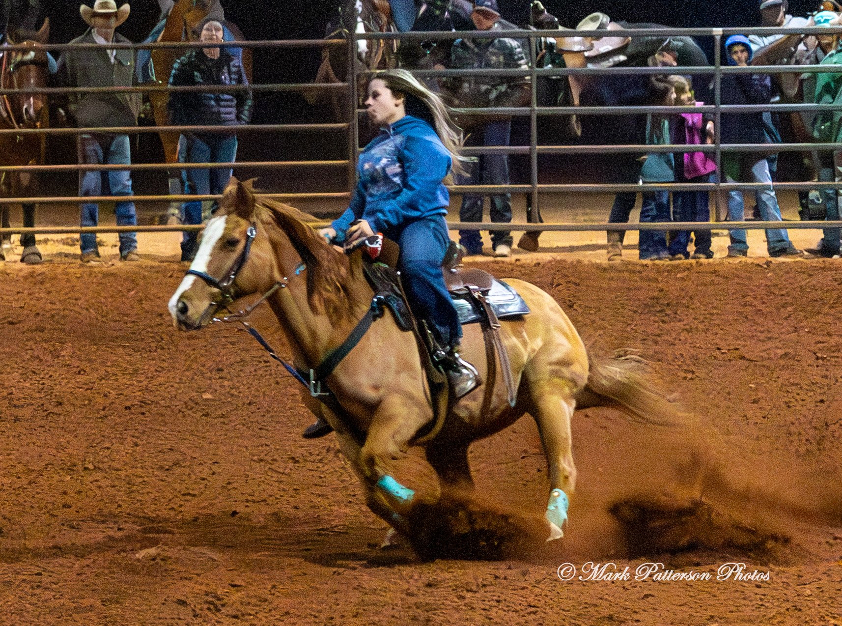 January 4, 2026, a barrel racing team competing at Latigo Farm in Landrum. #20165
