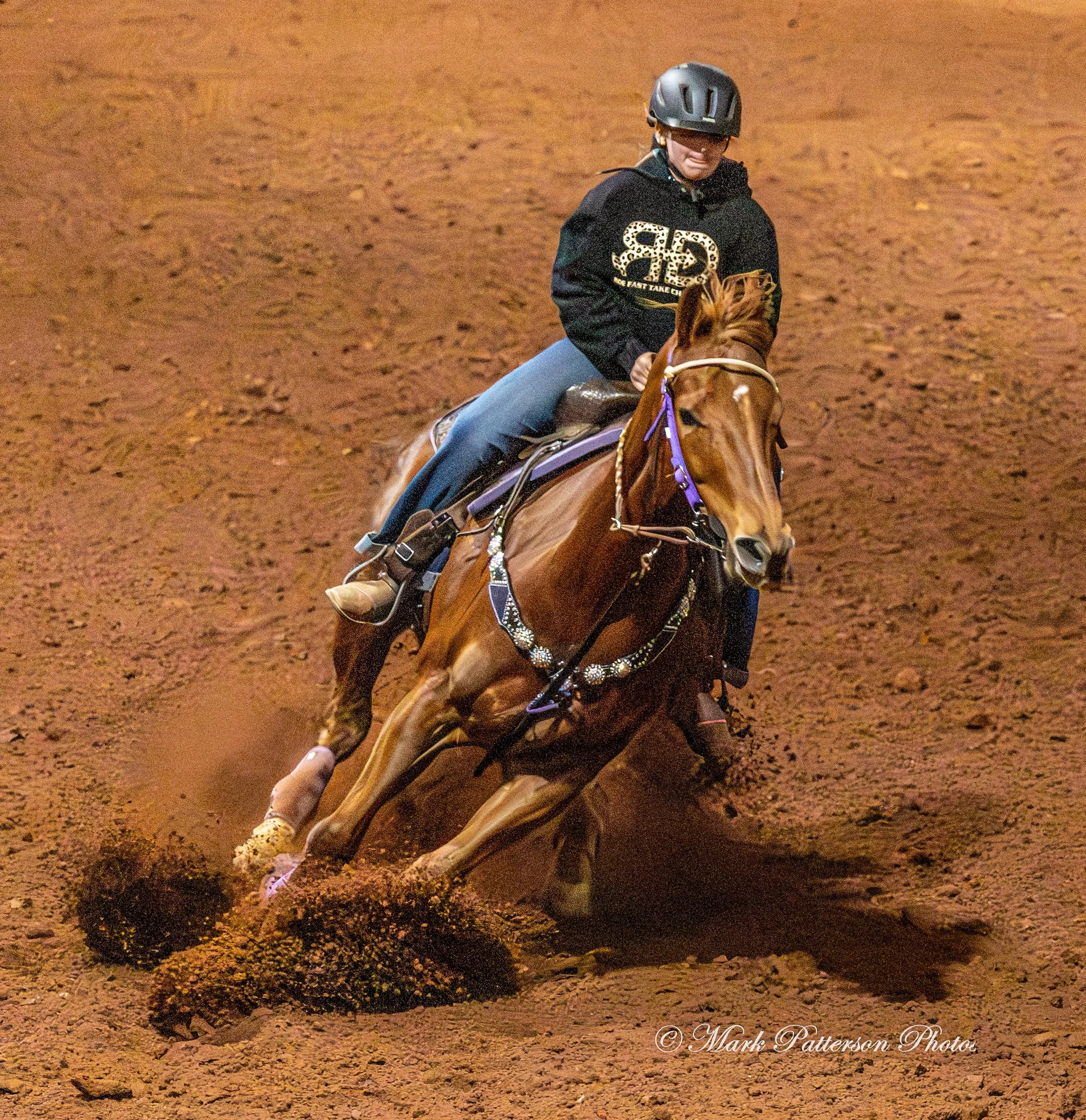 January 4, 2026, a barrel racing team competing at Latigo Farm in Landrum. #20159