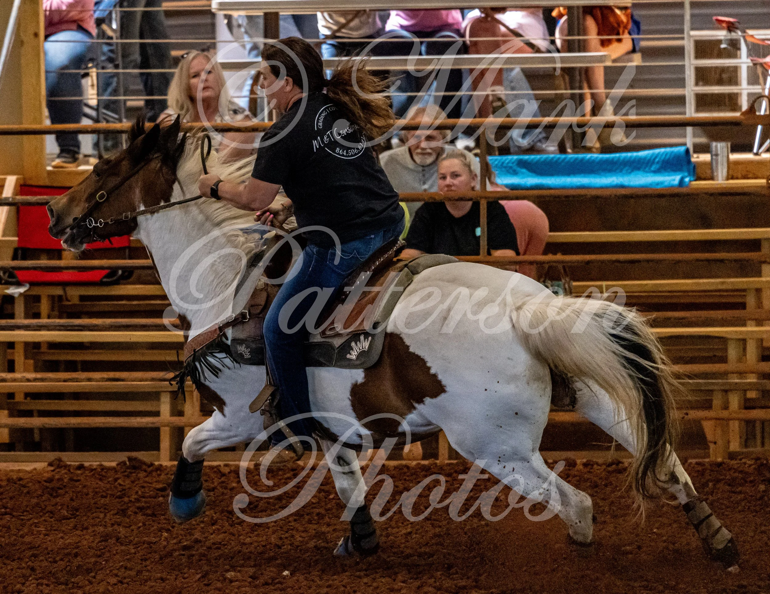 May 3, 2026, a barrel racing team competing at Latigo Farm in Landrum, SC. #11743