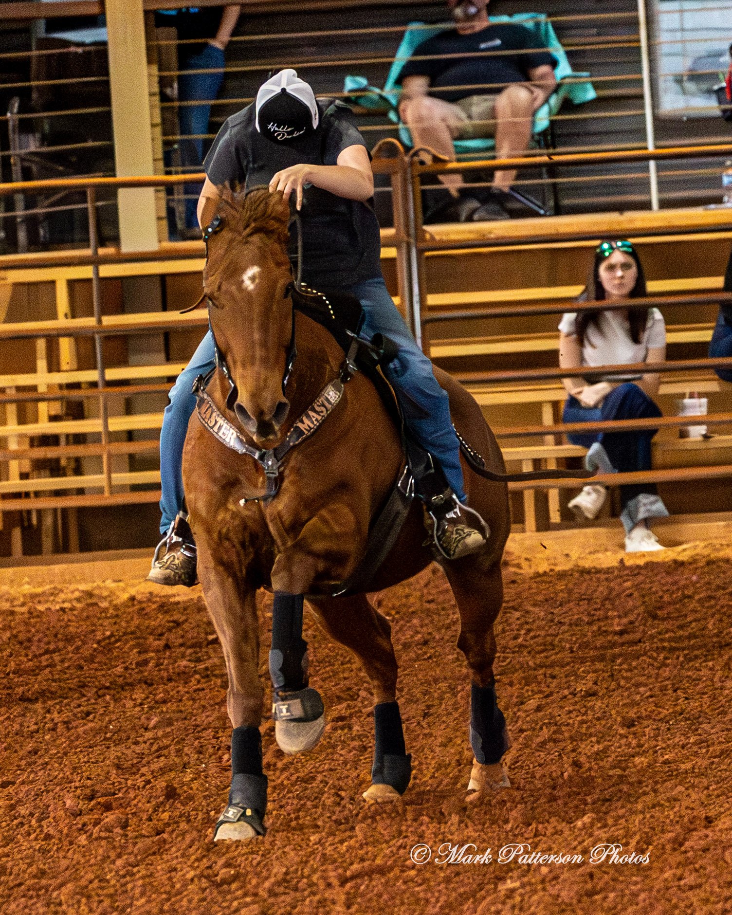 March 1, 2026, a barrel racing team competing at Latigo Farm in Landrum, SC. #25953