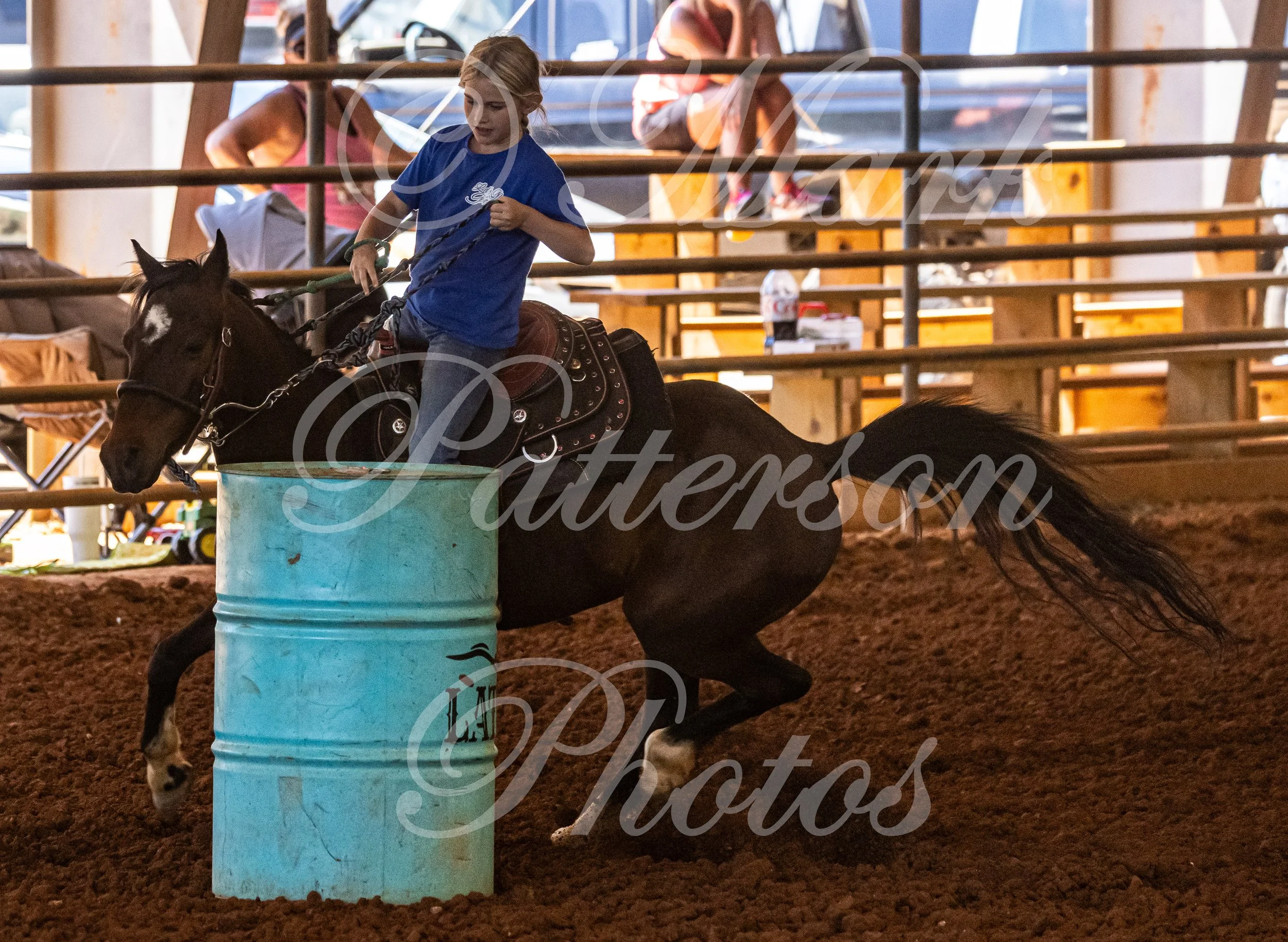 May 3, 2026, a barrel racing team competing at Latigo Farm in Landrum, SC. #11283
