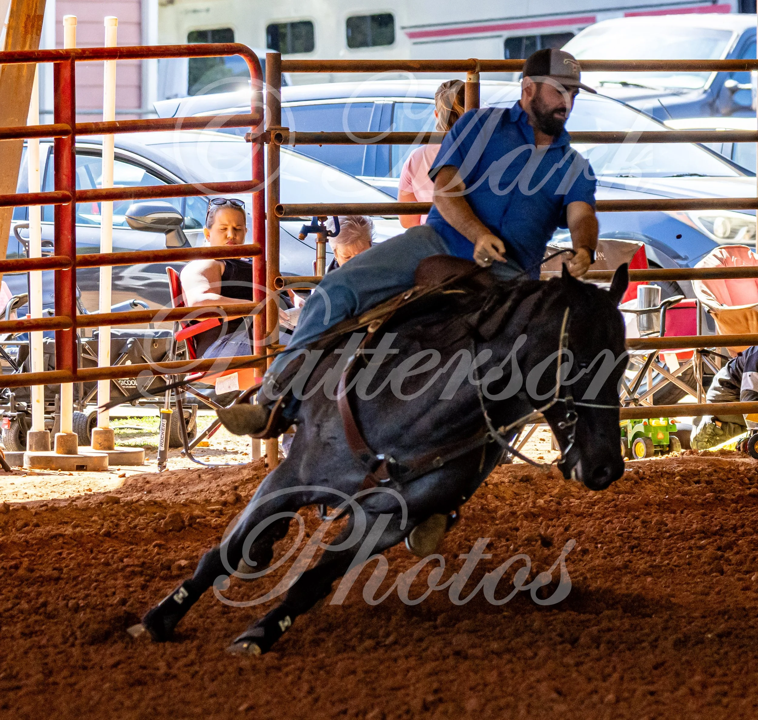 May 3, 2026, a barrel racing team competing at Latigo Farm in Landrum, SC. #12217