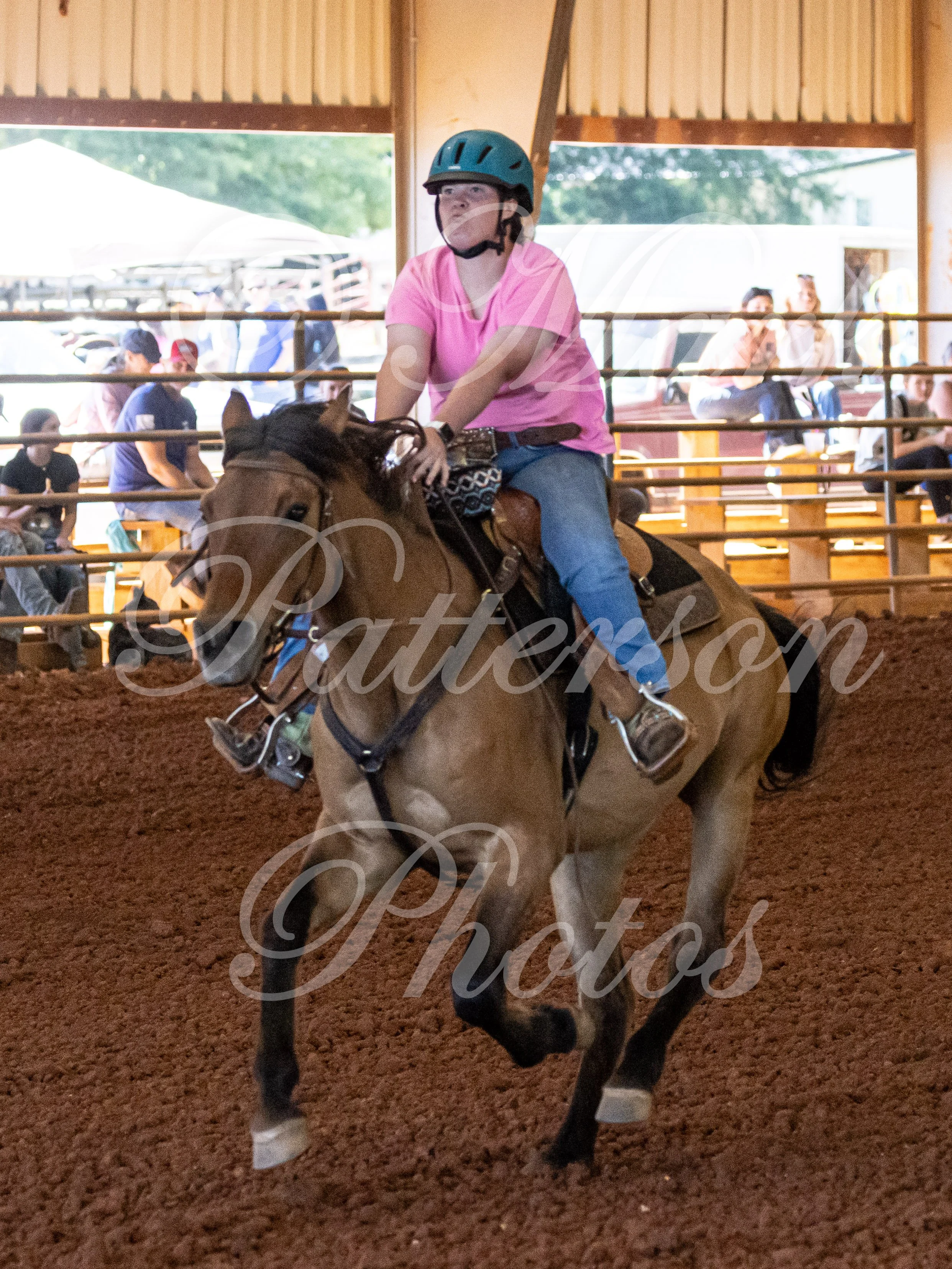 May 3, 2026, a barrel racing team competing at Latigo Farm in Landrum, SC. #11858