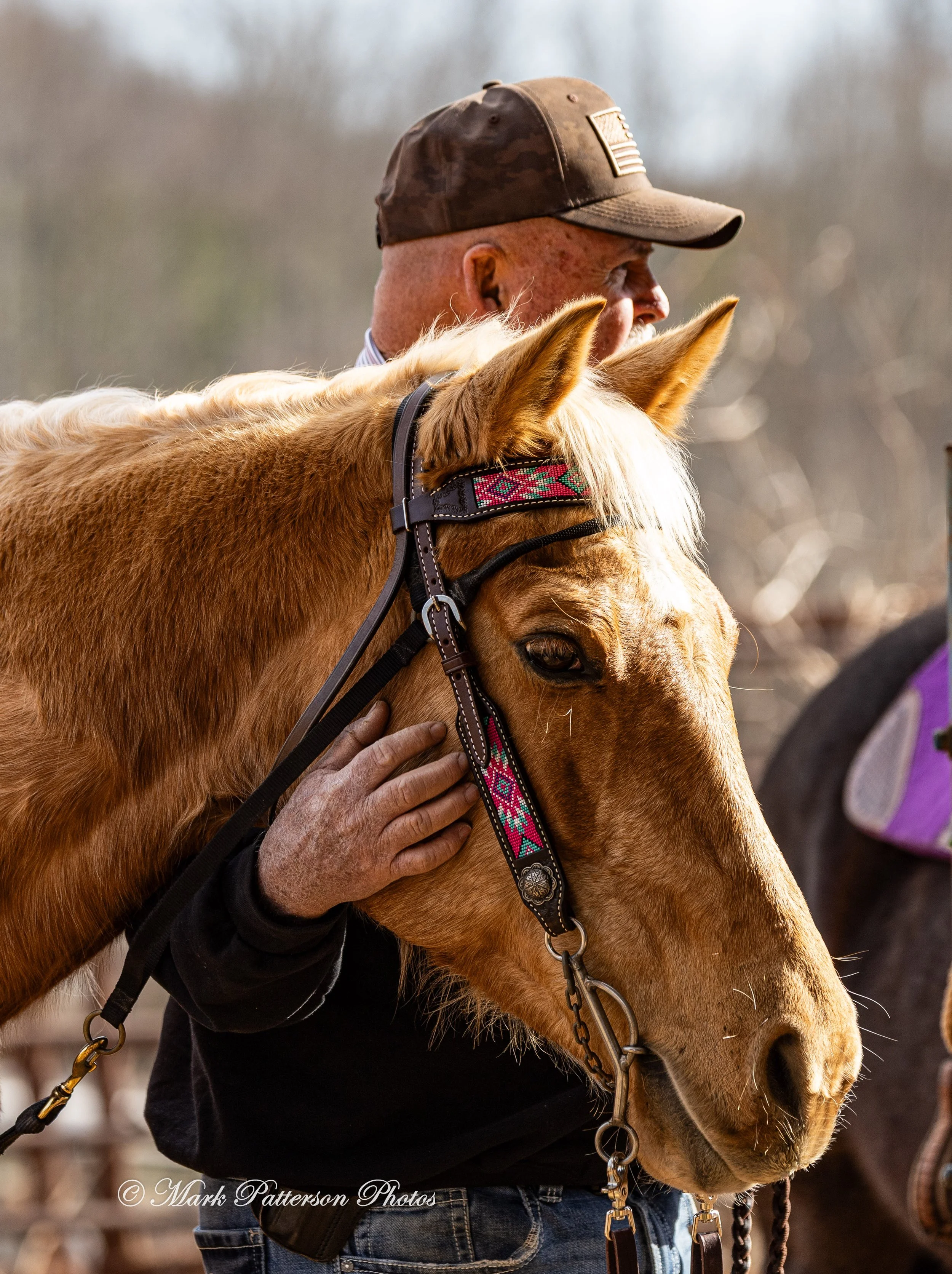 February 8, 2026, a barrel racing team competing at Latigo Farm in Landrum, SC. #20996