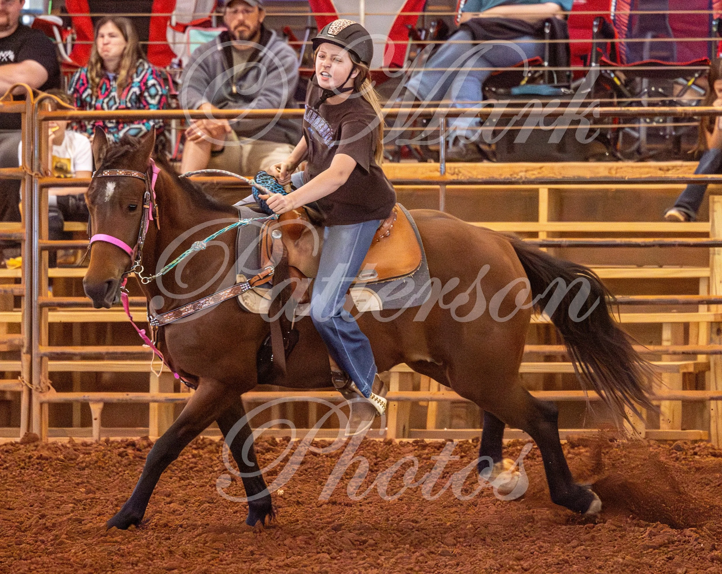May 3, 2026, a barrel racing team competing at Latigo Farm in Landrum, SC. #11883
