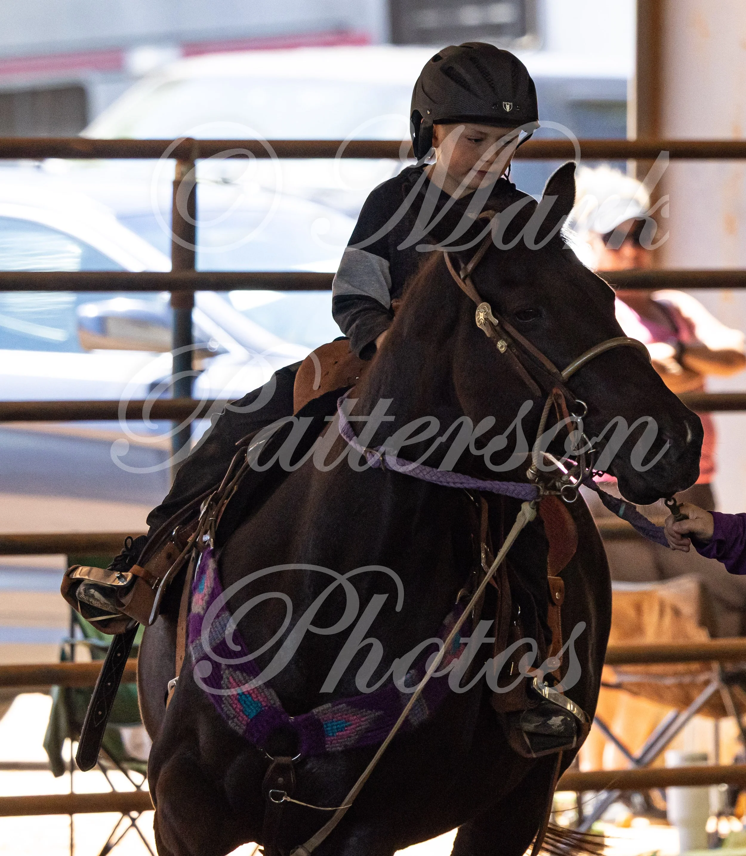 May 3, 2026, a barrel racing team competing at Latigo Farm in Landrum, SC. #11300