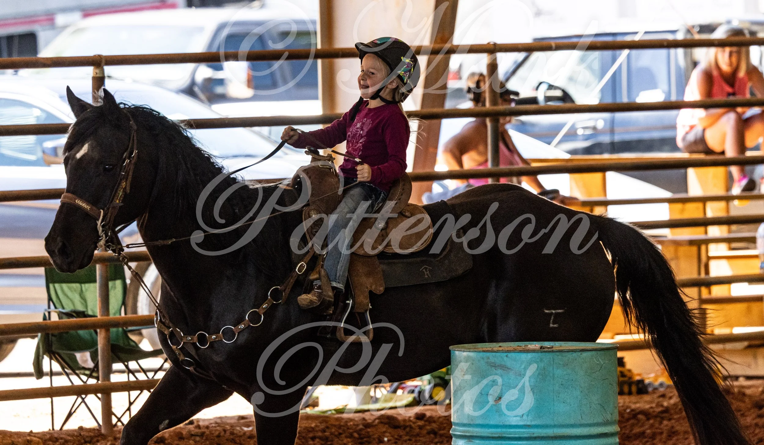 May 3, 2026, a barrel racing team competing at Latigo Farm in Landrum, SC. #11246