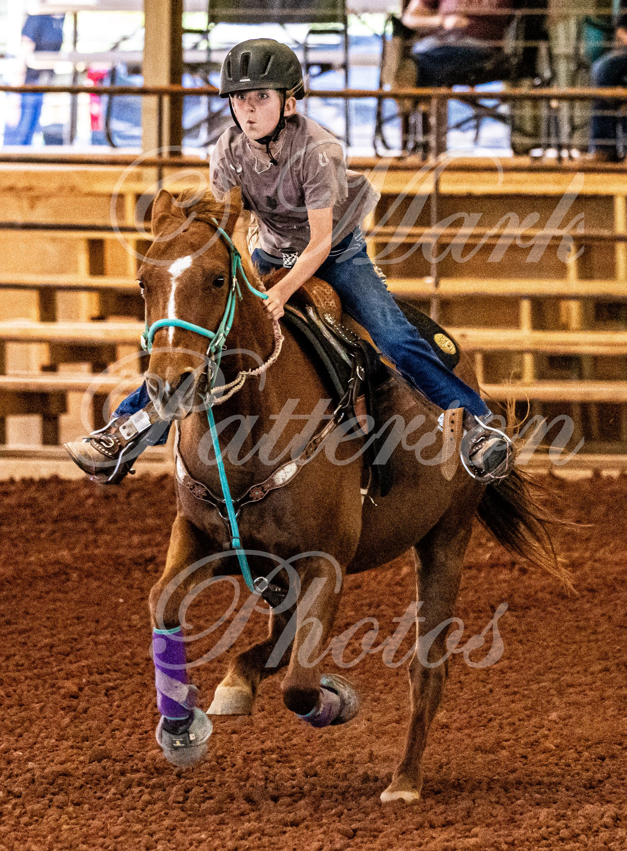 May 3, 2026, a barrel racing team competing at Latigo Farm in Landrum, SC. #11722